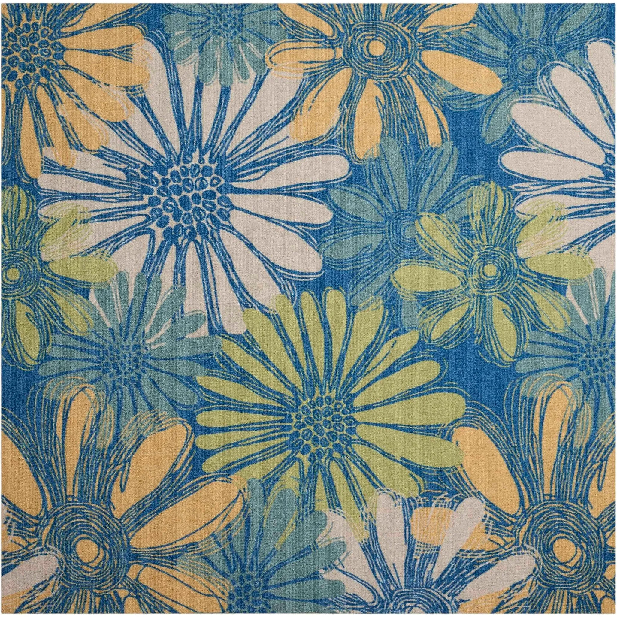Ogunquit Indoor/Outdoor Abstract Floral Modern Rug by Havenside Home