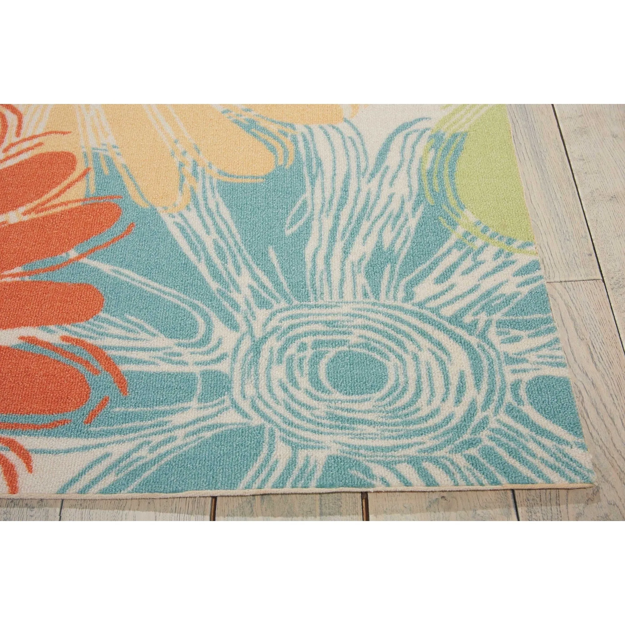 Ogunquit Indoor/Outdoor Abstract Floral Modern Rug by Havenside Home