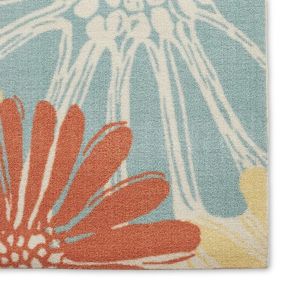Ogunquit Indoor/Outdoor Abstract Floral Modern Rug by Havenside Home