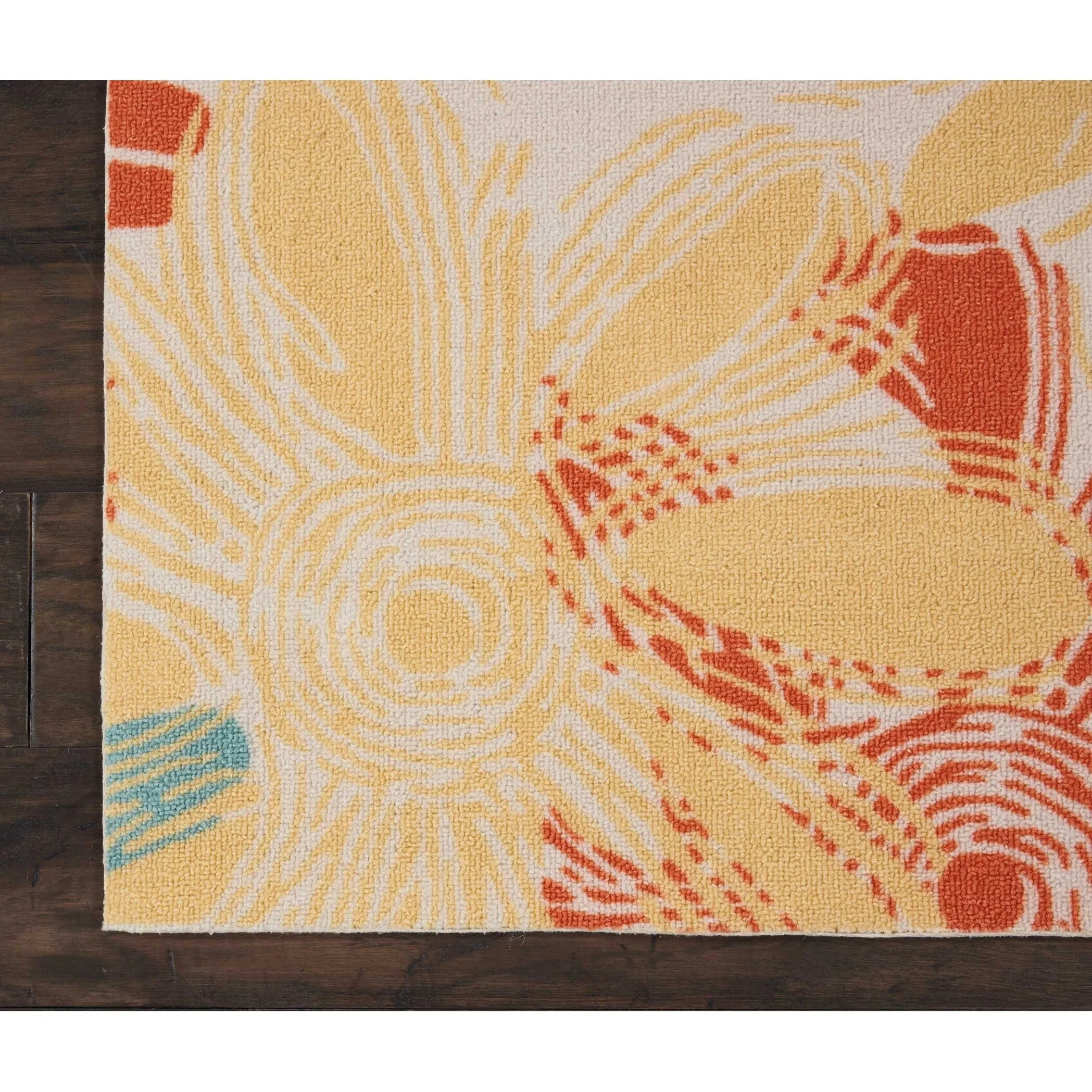 Ogunquit Indoor/Outdoor Abstract Floral Modern Rug by Havenside Home