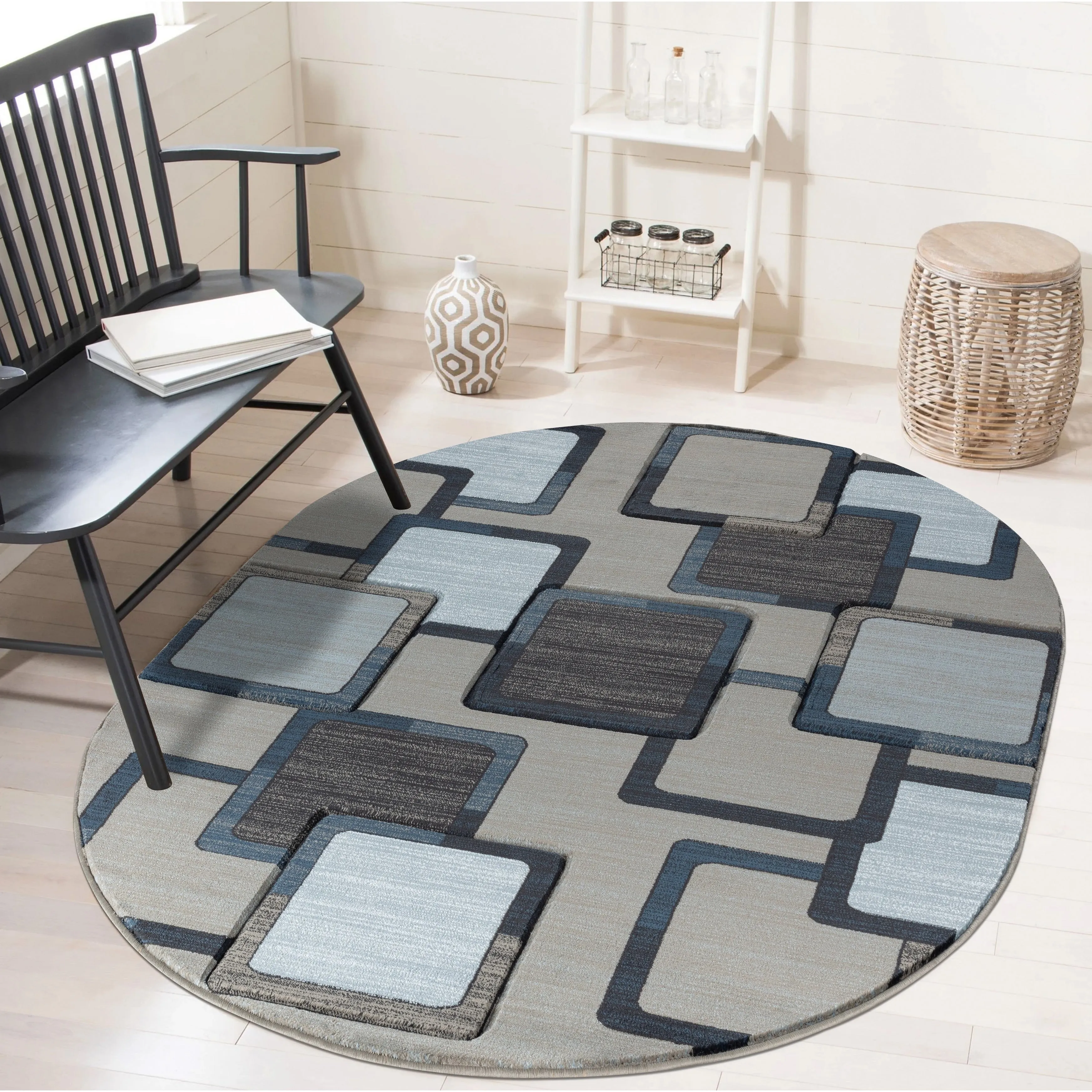 Orelsi Collection Abstract Area Rug