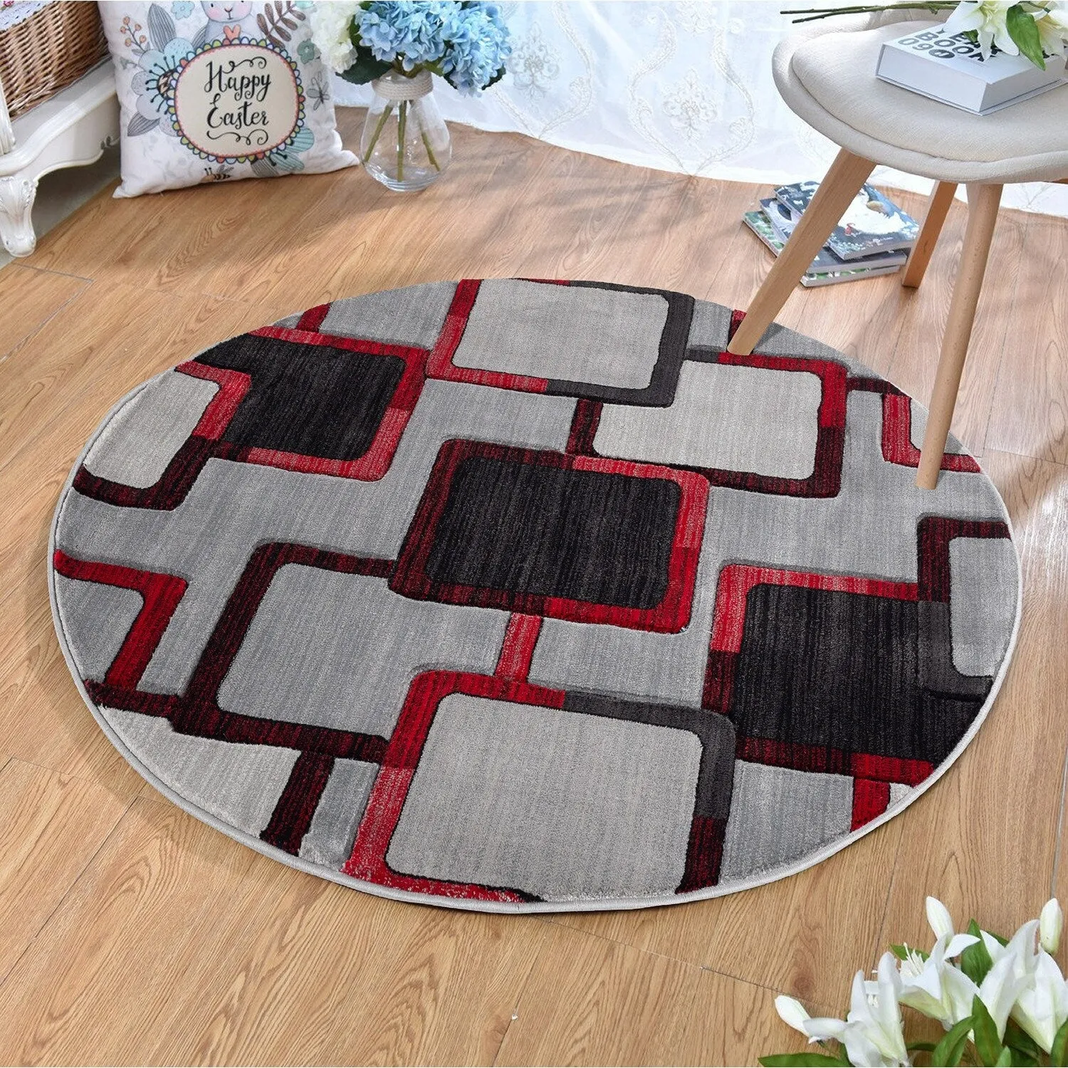 Orelsi Collection Abstract Area Rug
