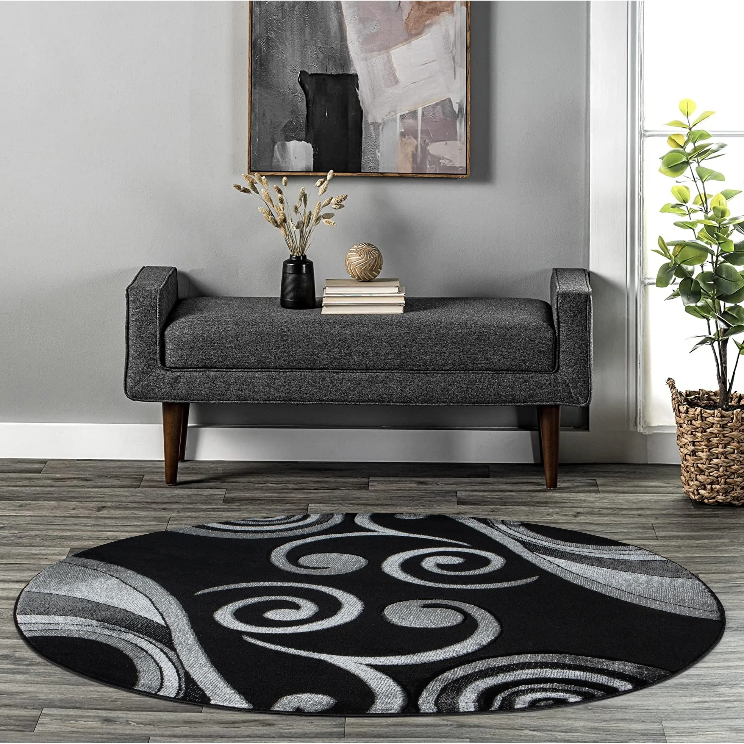Orelsi Collection Abstract Area Rug