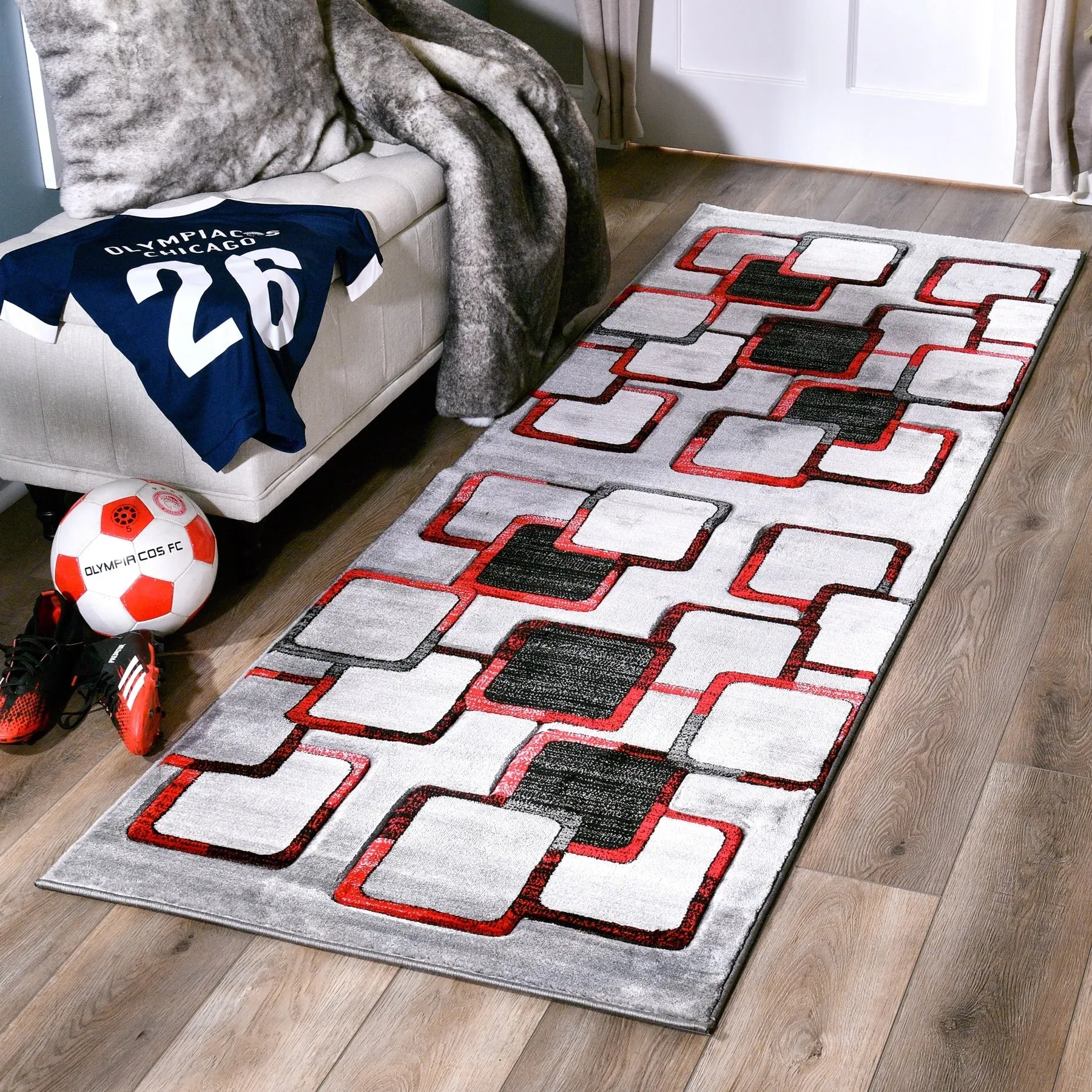 Orelsi Collection Abstract Area Rug