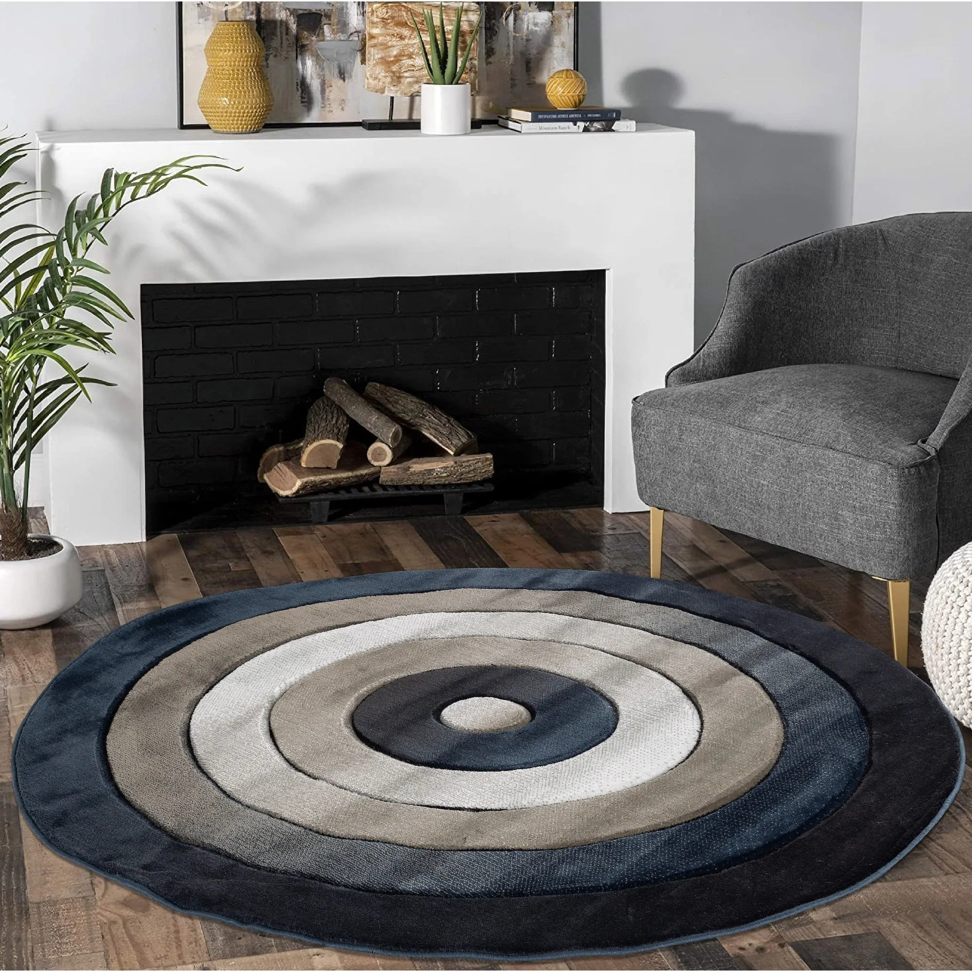 Orelsi Collection Abstract Area Rug