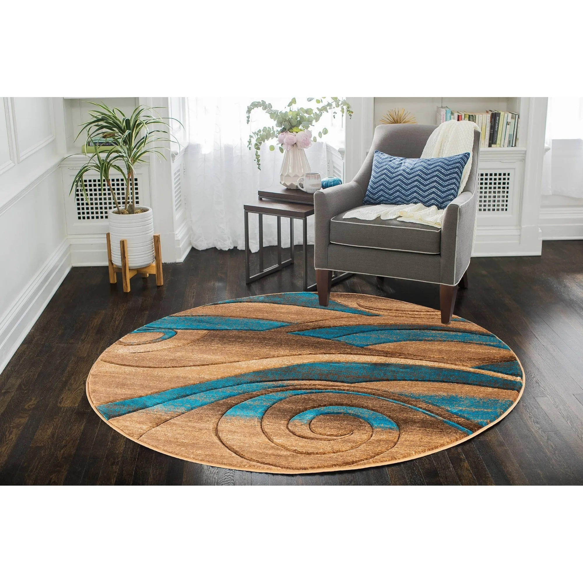 Orelsi Collection Abstract Area Rug