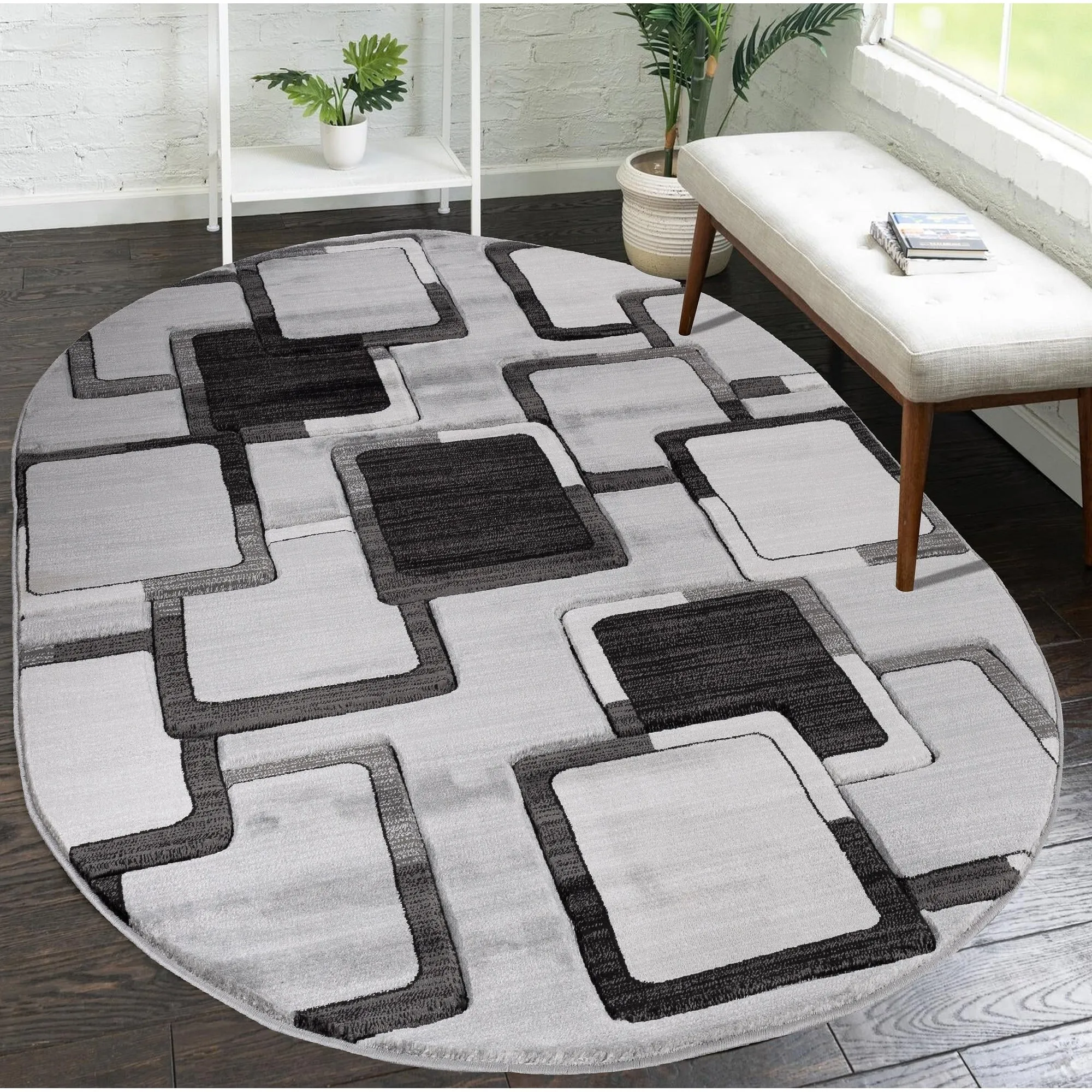 Orelsi Collection Abstract Area Rug