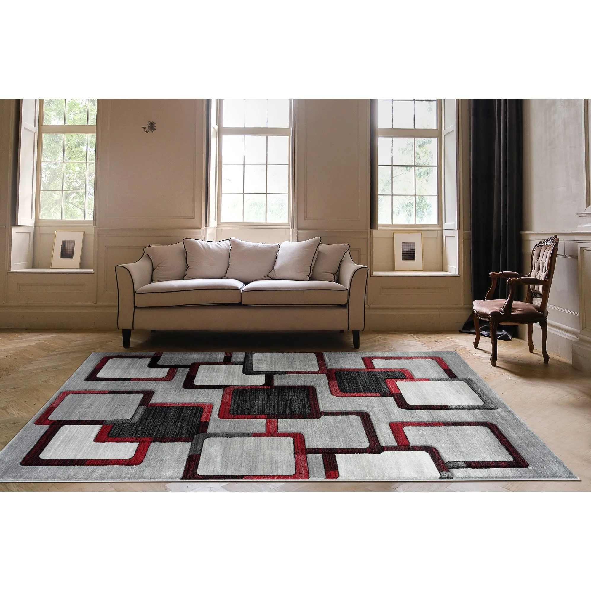 Orelsi Collection Abstract Area Rug