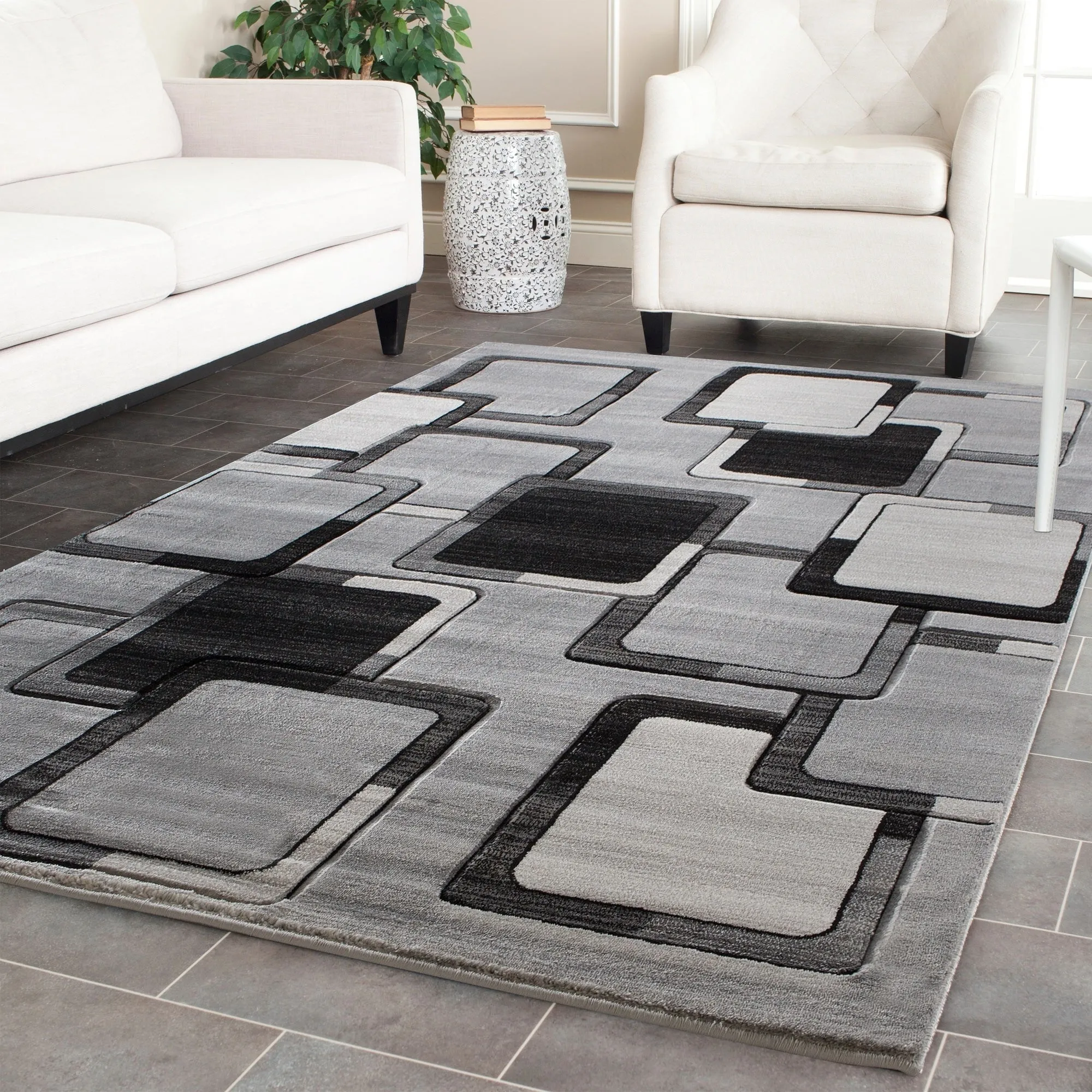 Orelsi Collection Abstract Area Rug
