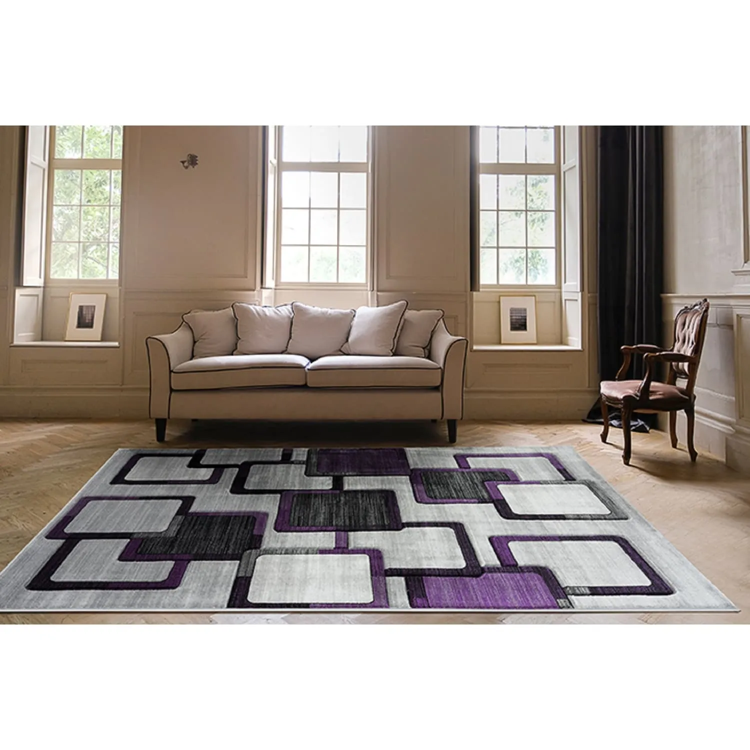 Orelsi Collection Abstract Area Rug