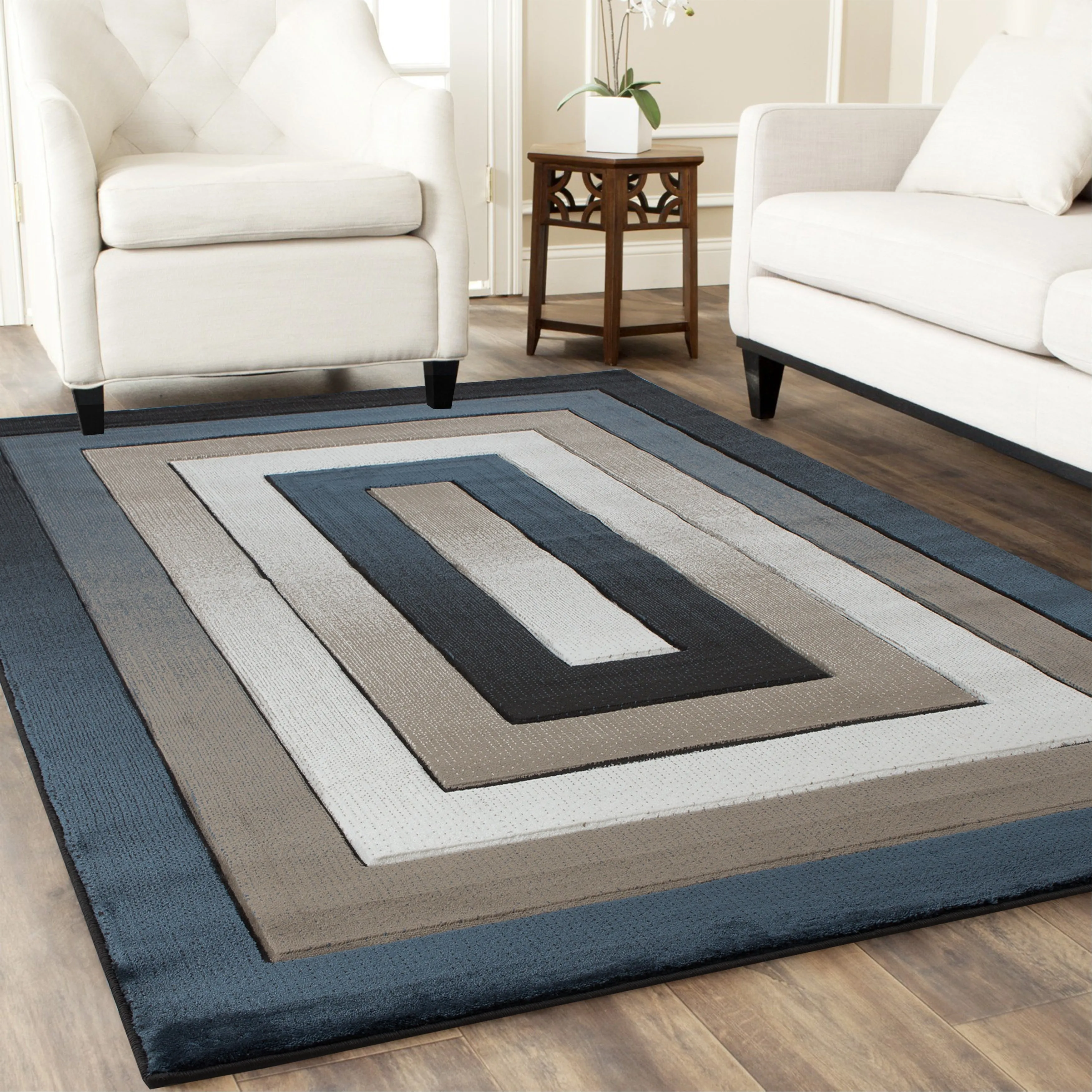 Orelsi Collection Abstract Area Rug