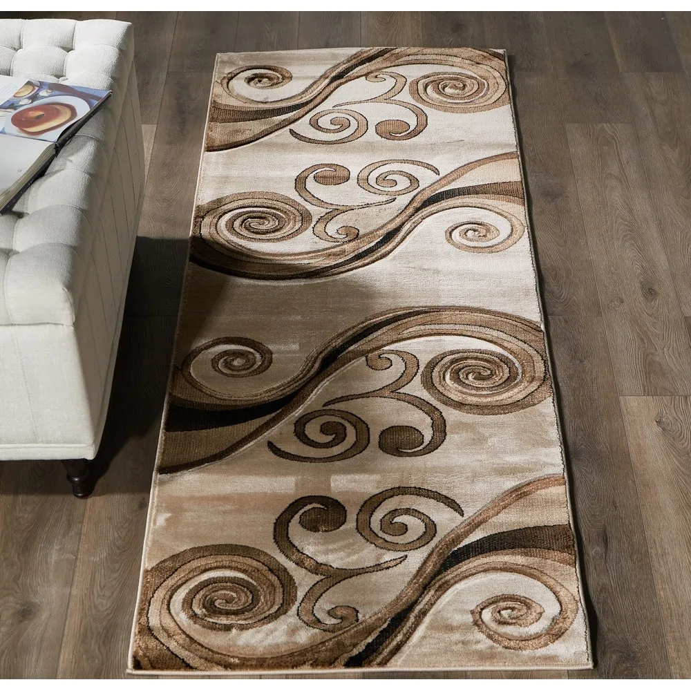 Orelsi Collection Abstract Area Rug