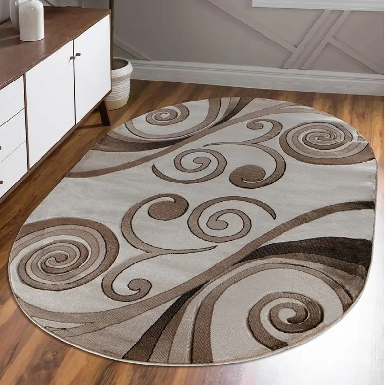 Orelsi Collection Abstract Area Rug