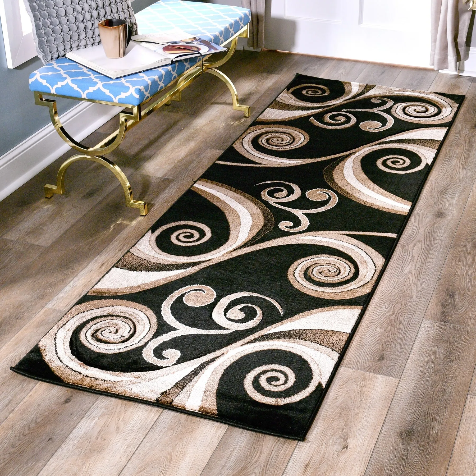 Orelsi Collection Abstract Area Rug