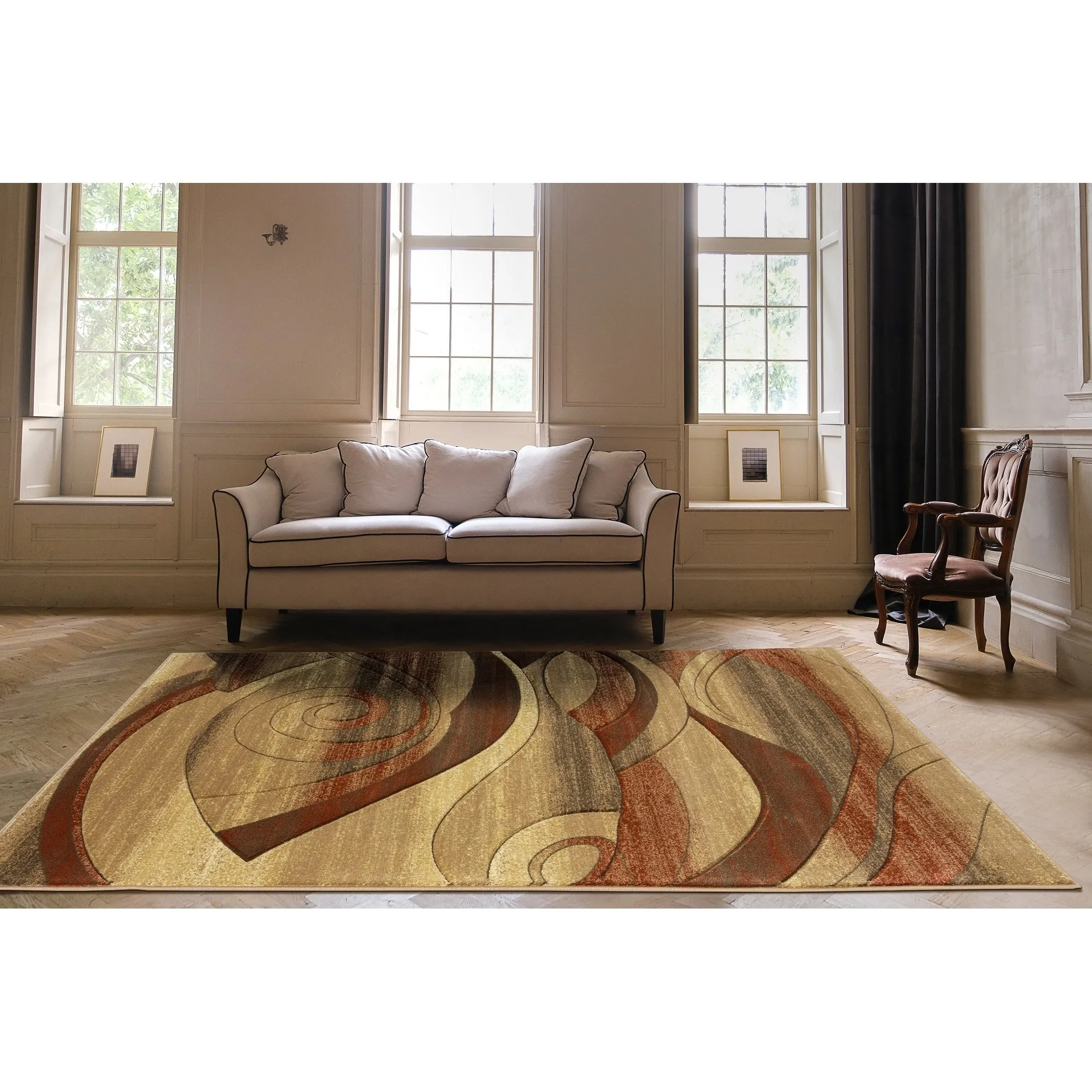 Orelsi Collection Abstract Area Rug