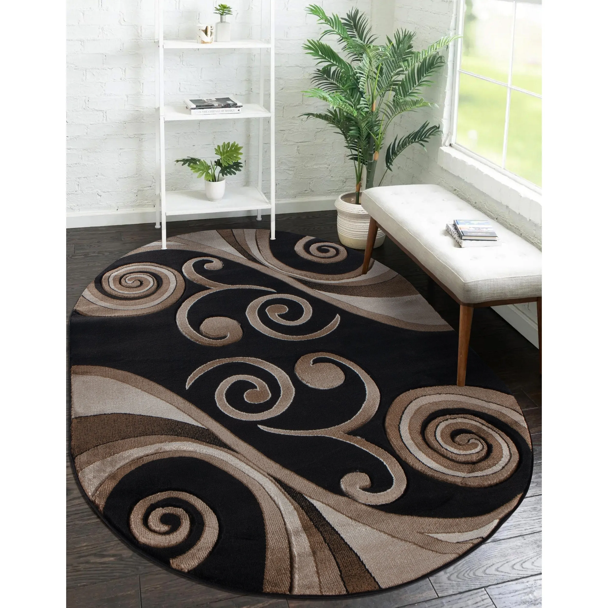 Orelsi Collection Abstract Area Rug
