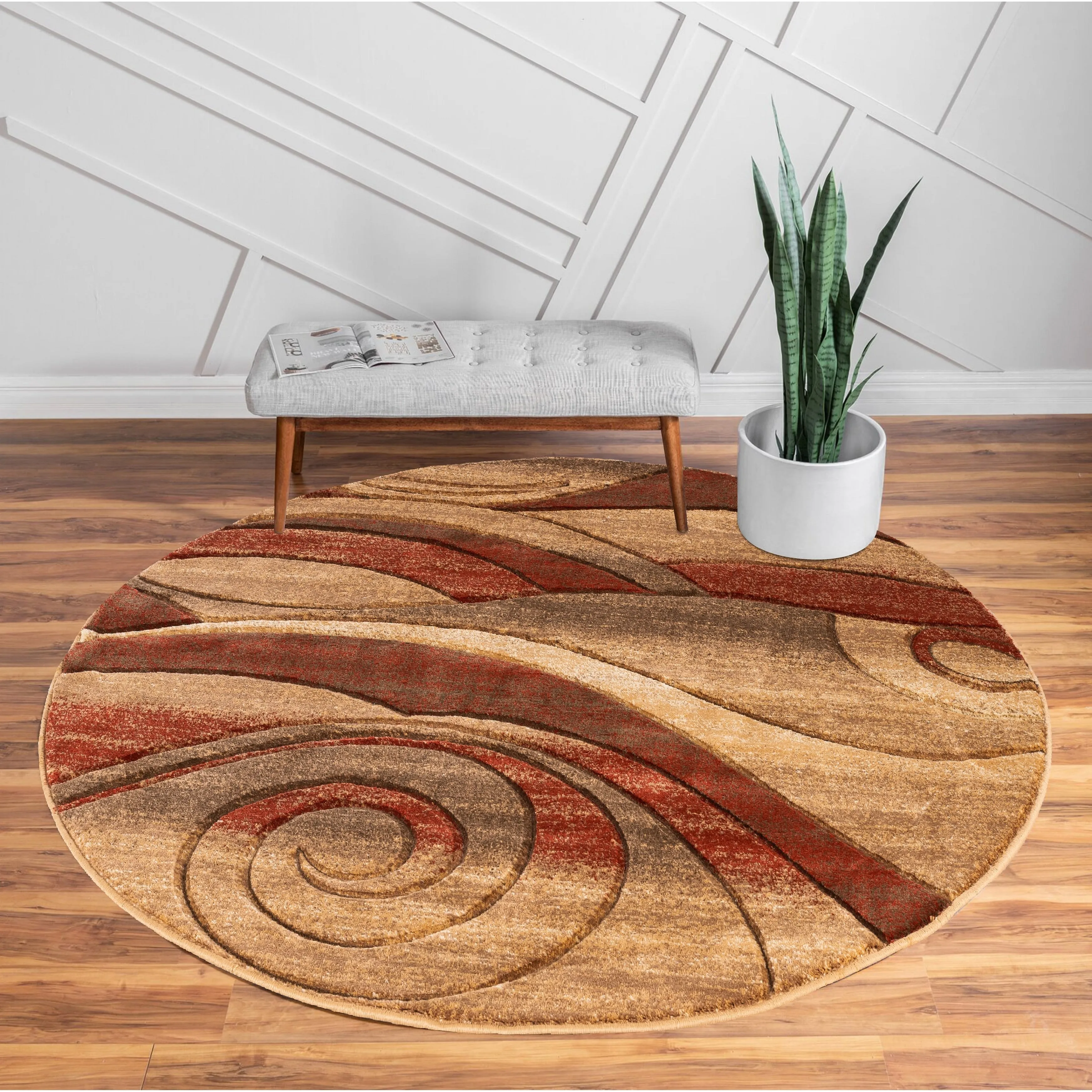 Orelsi Collection Abstract Area Rug