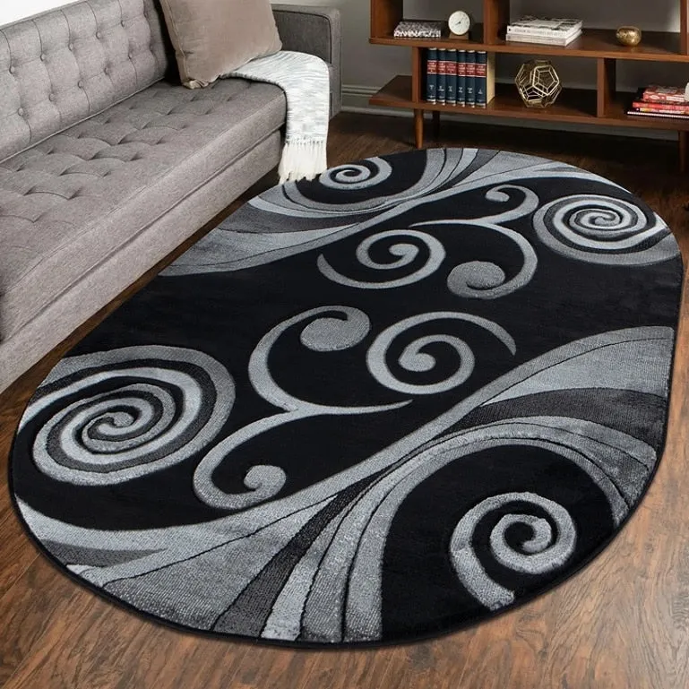 Orelsi Collection Abstract Area Rug