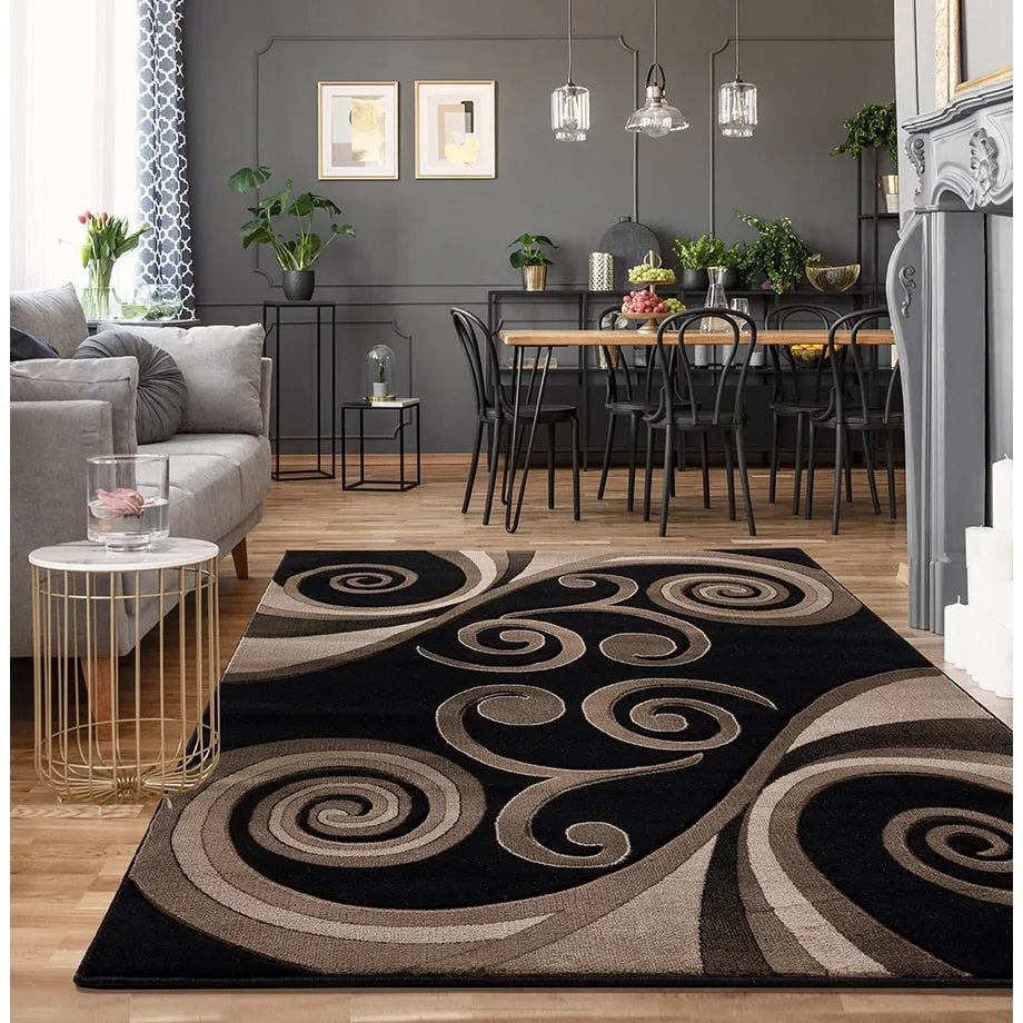 Orelsi Collection Abstract Area Rug