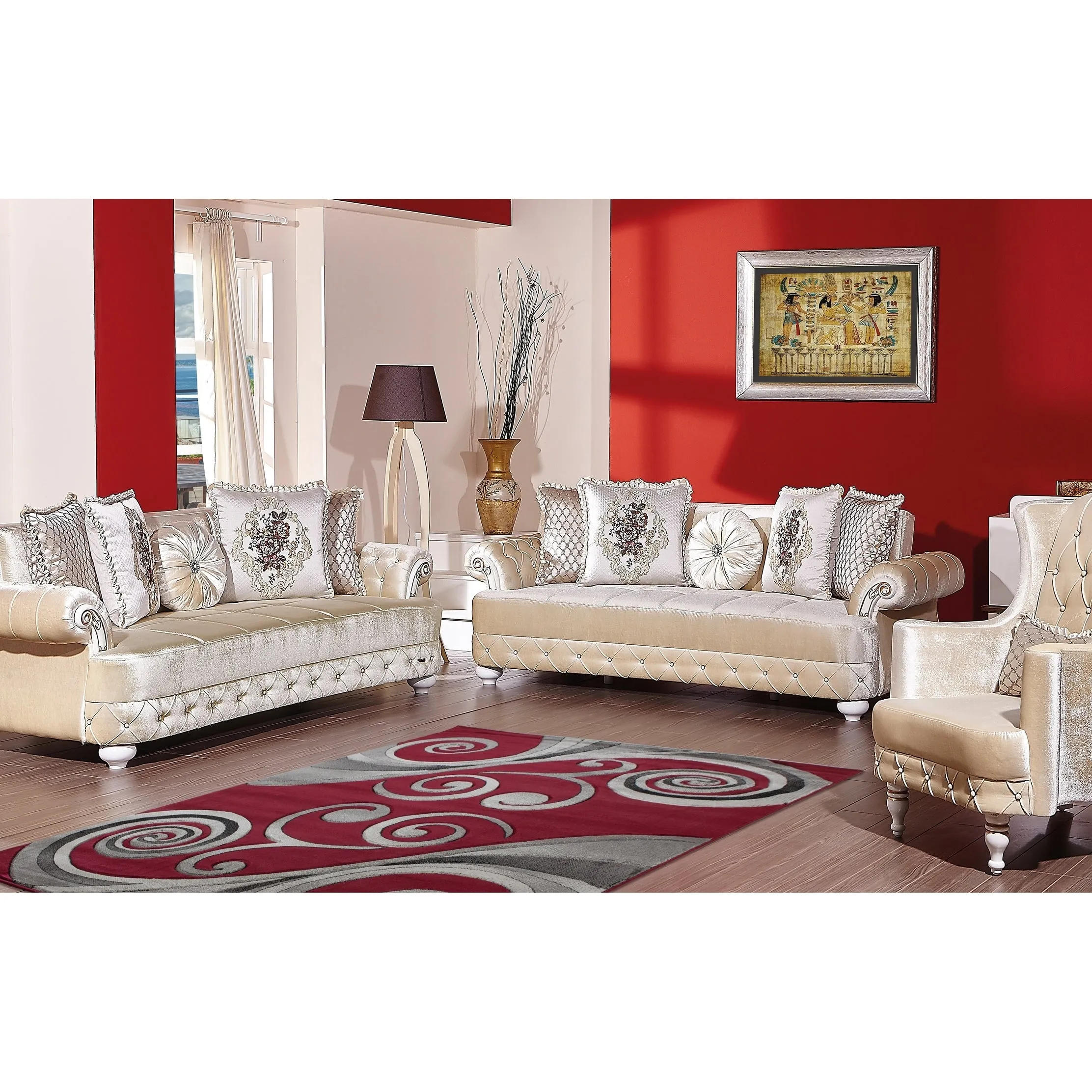 Orelsi Collection Abstract Area Rug