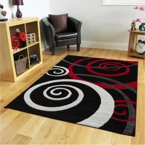 Orelsi Collection Swirl Area Rug
