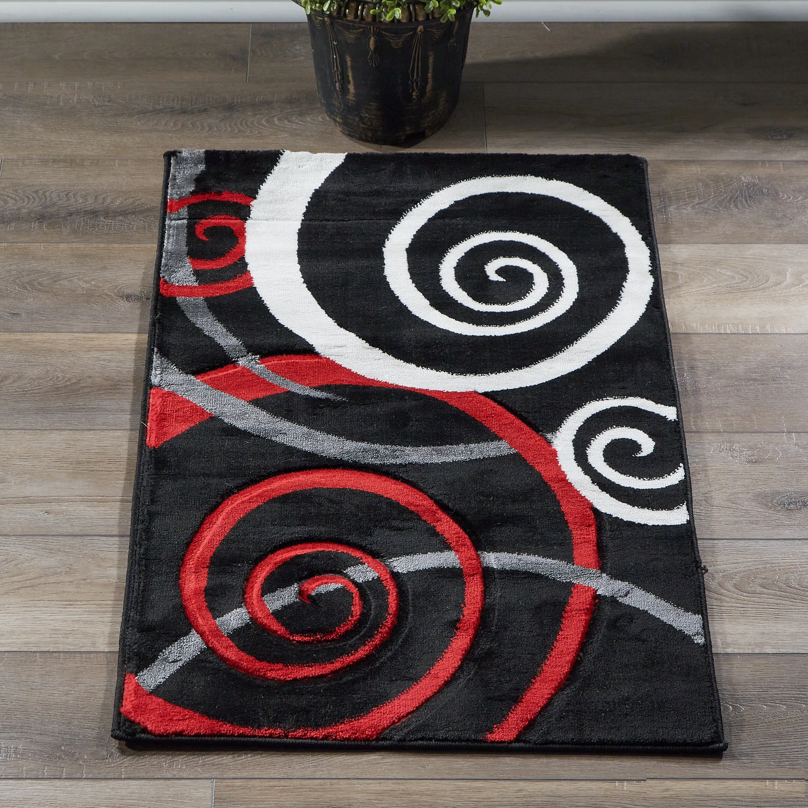 Orelsi Collection Swirl Area Rug
