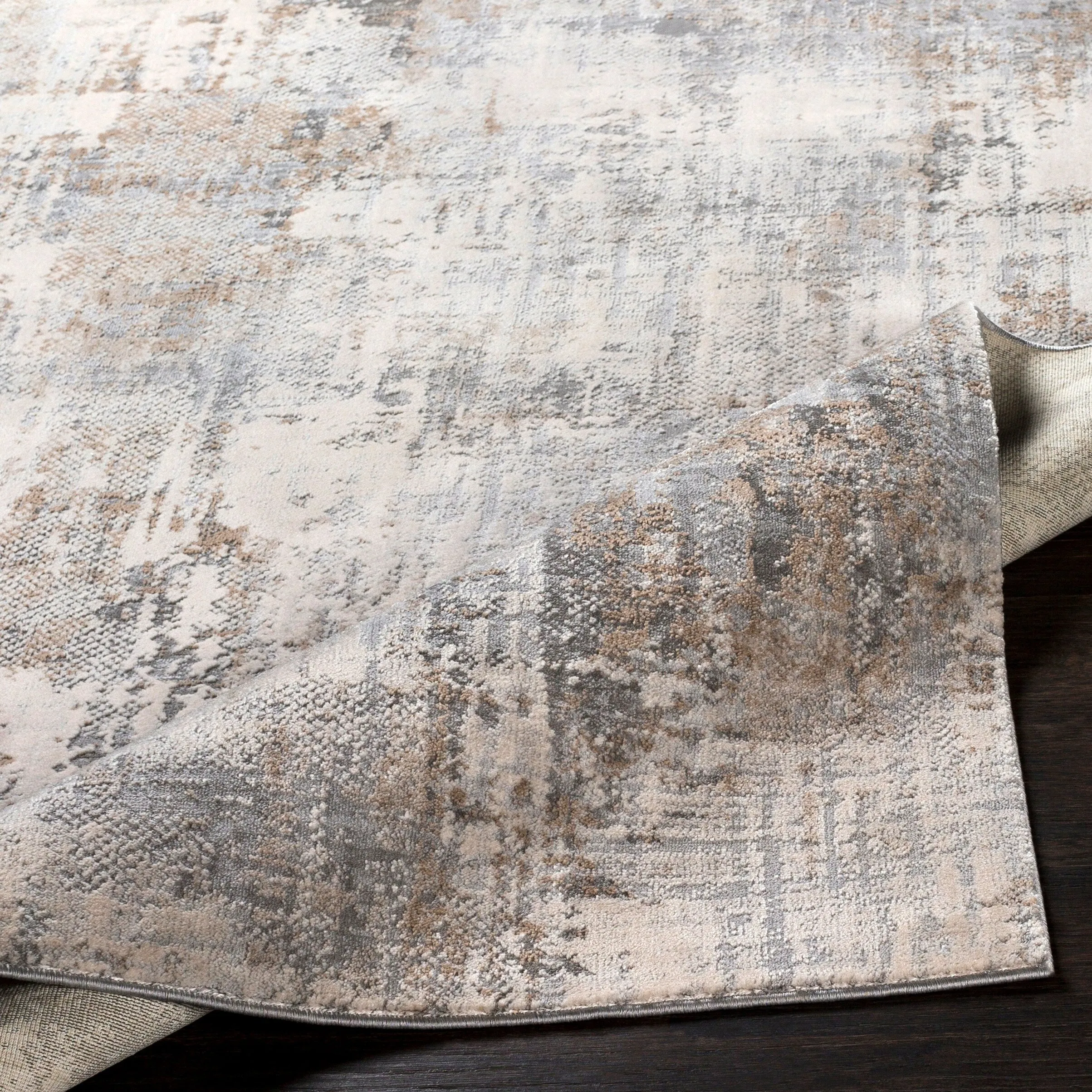 Oswald Grey Modern Area Rug - 8'10 x 12'4