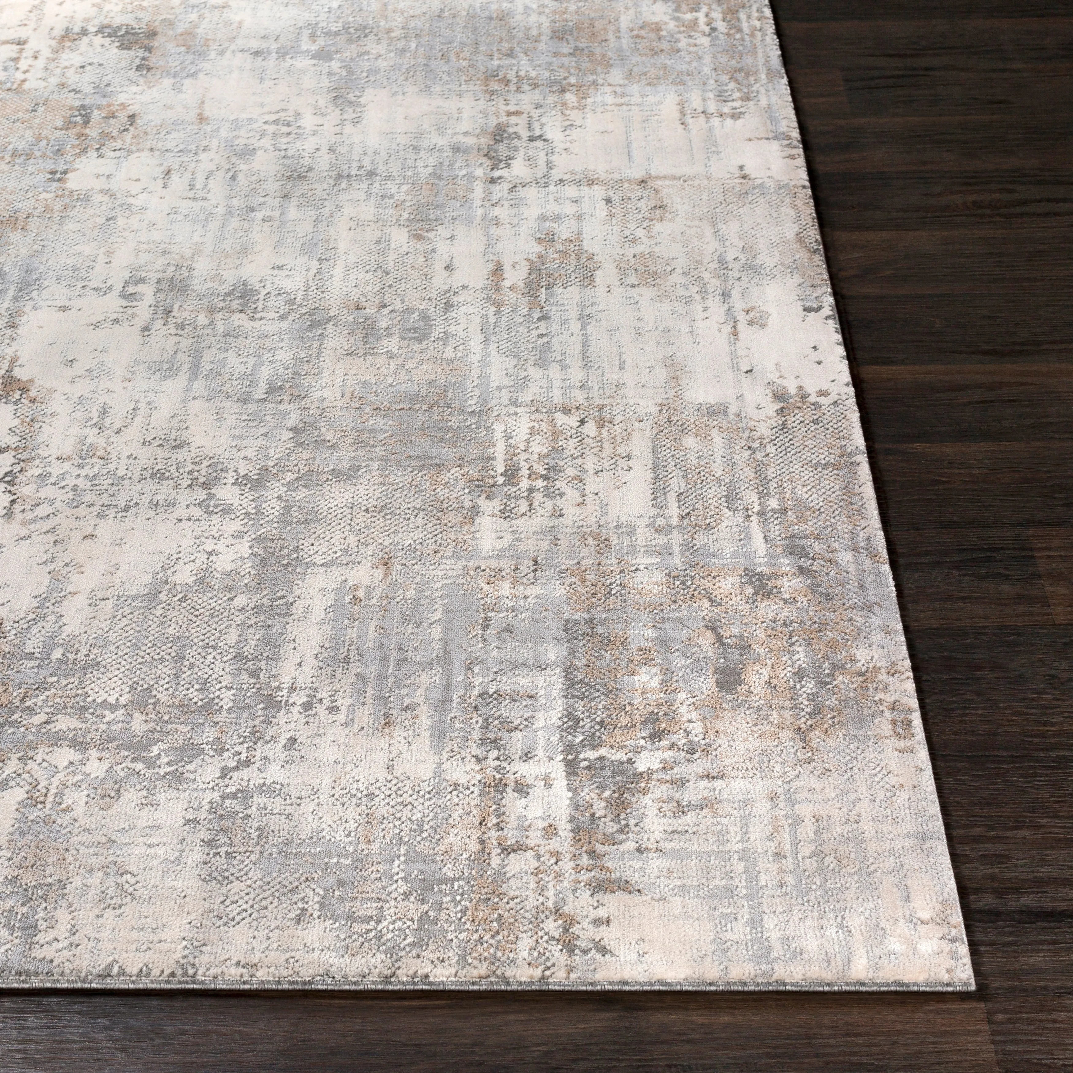 Oswald Grey Modern Area Rug - 8'10 x 12'4