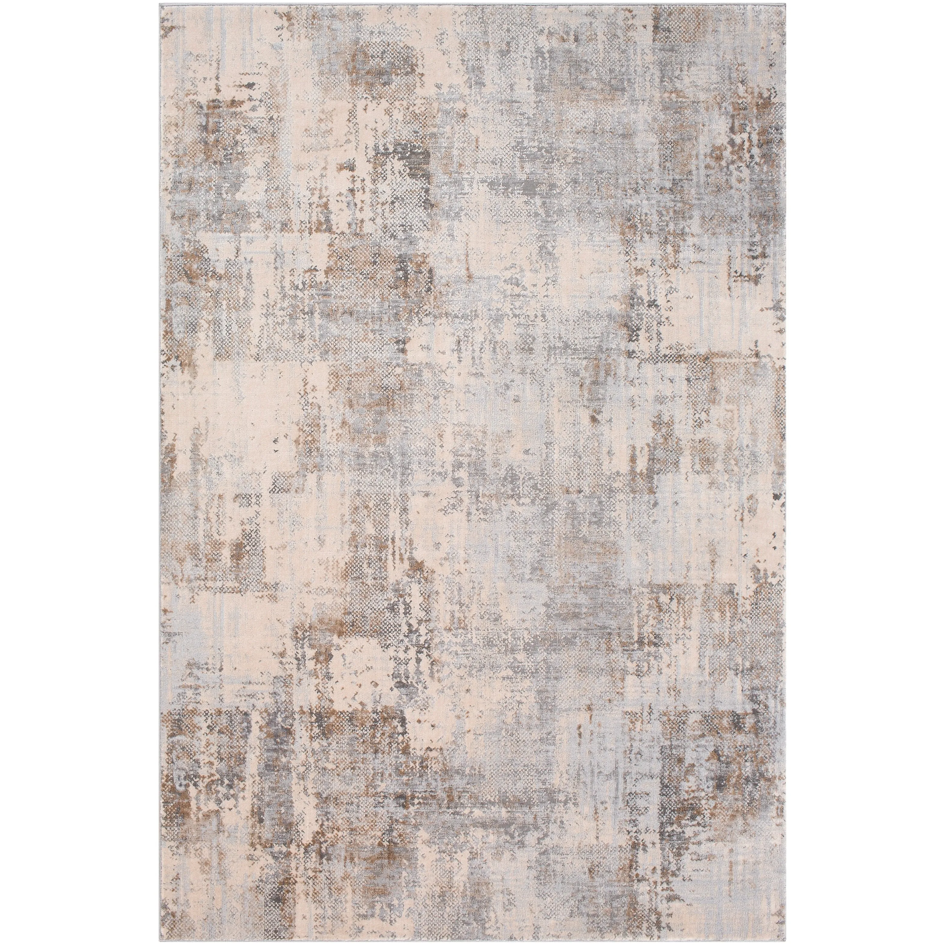 Oswald Grey Modern Area Rug - 8'10 x 12'4