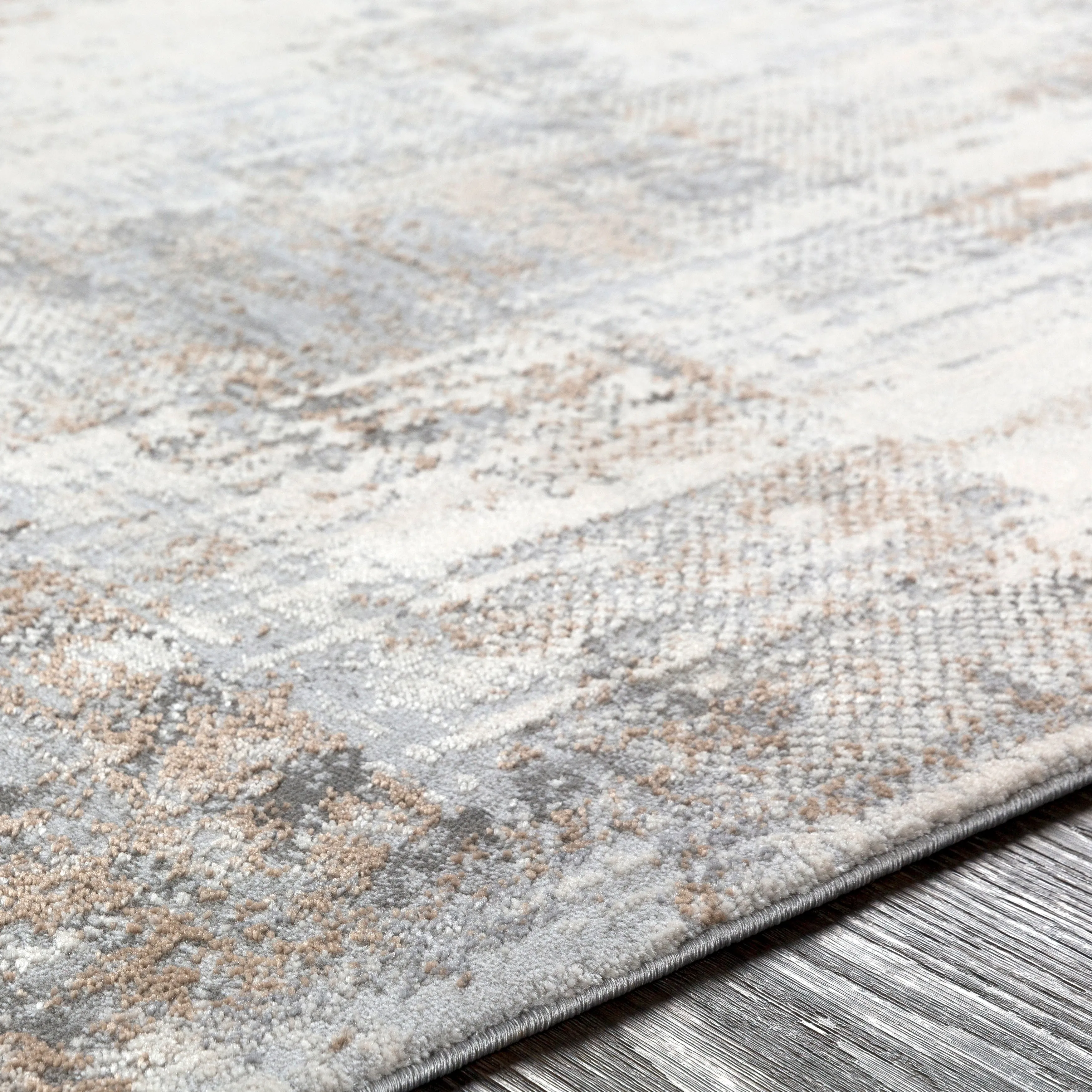 Oswald Grey Modern Area Rug - 8'10 x 12'4