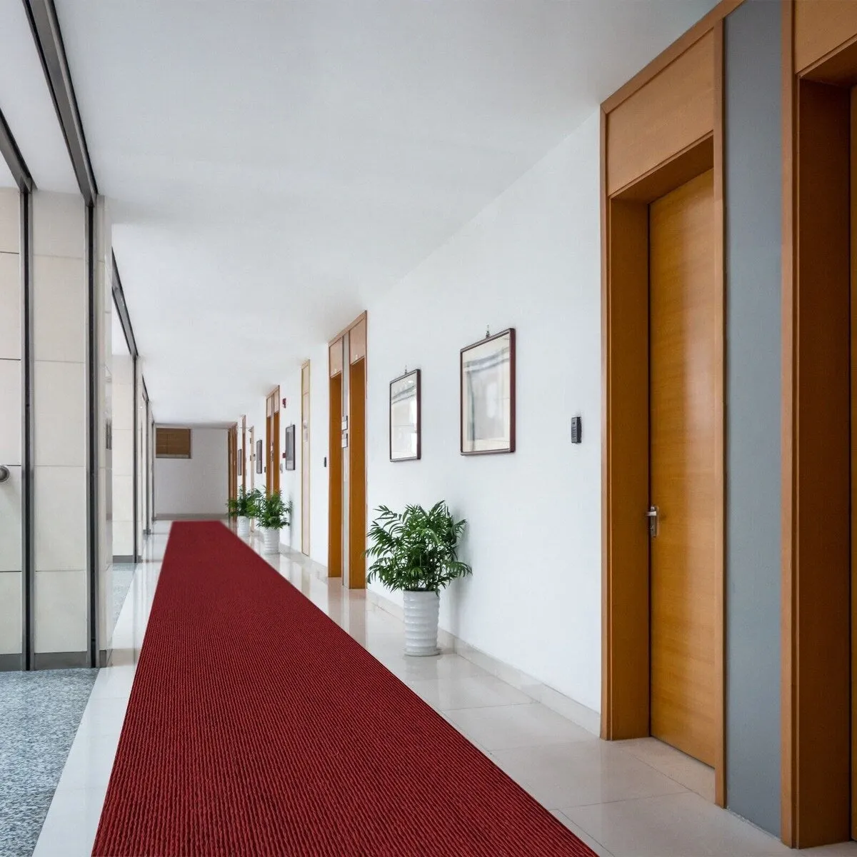 Outdoor/Indoor Custom Size Carpet Runner Rug 36'' wide x your choice of length with Non-Slip PVC Backing