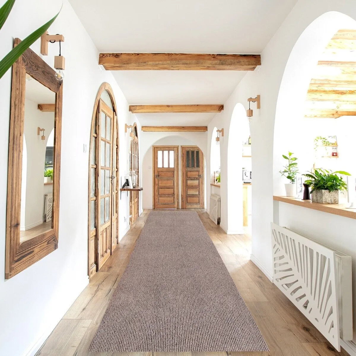 Outdoor/Indoor Custom Size Carpet Runner Rug 36'' wide x your choice of length with Non-Slip PVC Backing