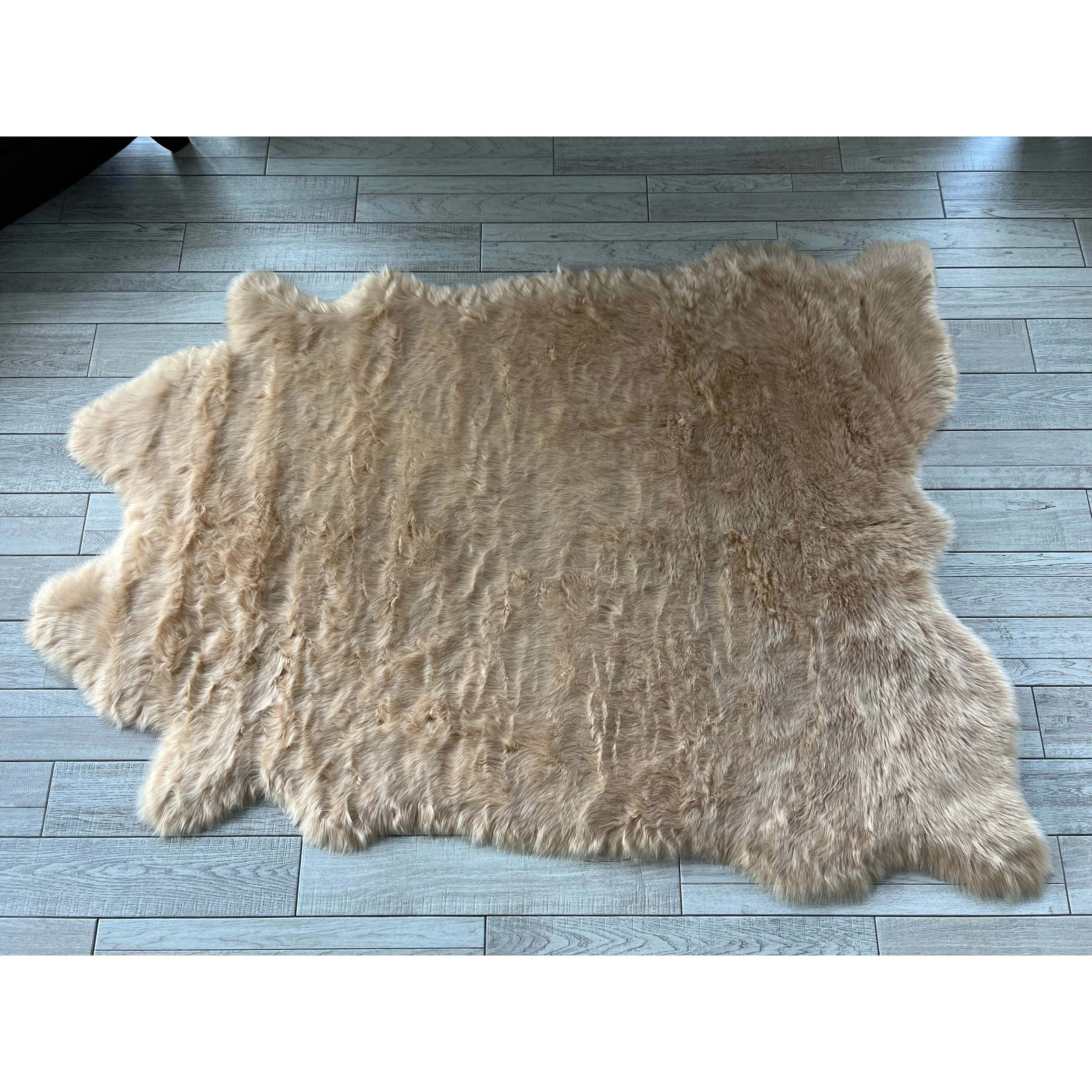 Ovella Home Premium Faux Buffalo Skin Shag Rug