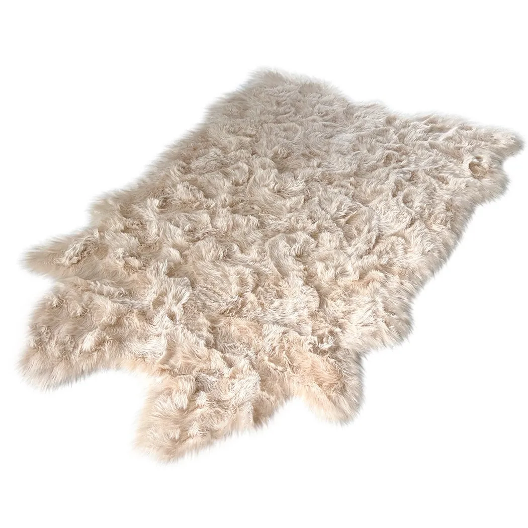 Ovella Home Premium Faux Buffalo Skin Shag Rug
