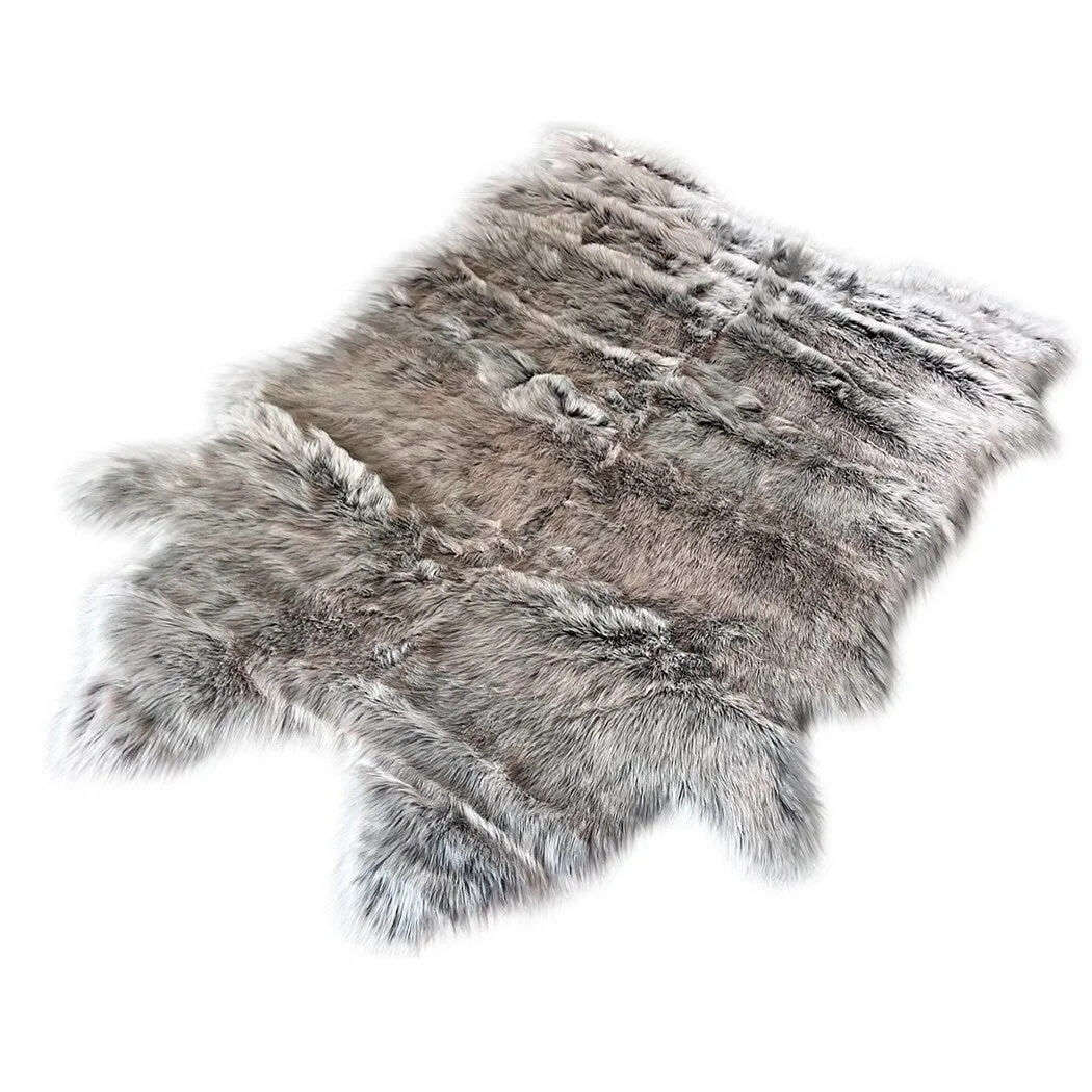 Ovella Home Premium Faux Buffalo Skin Shag Rug