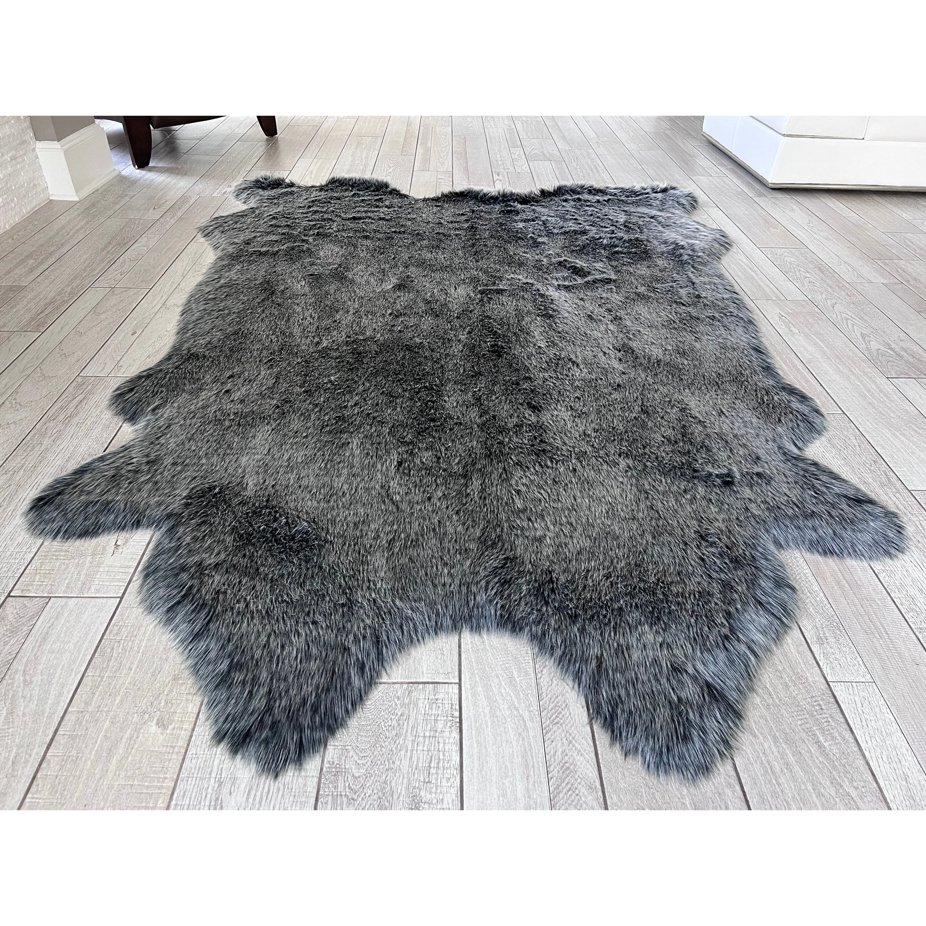 Ovella Home Premium Faux Buffalo Skin Shag Rug