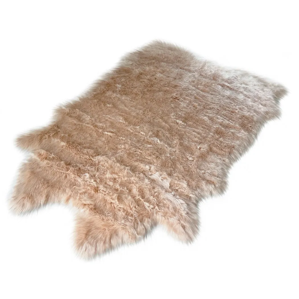 Ovella Home Premium Faux Buffalo Skin Shag Rug