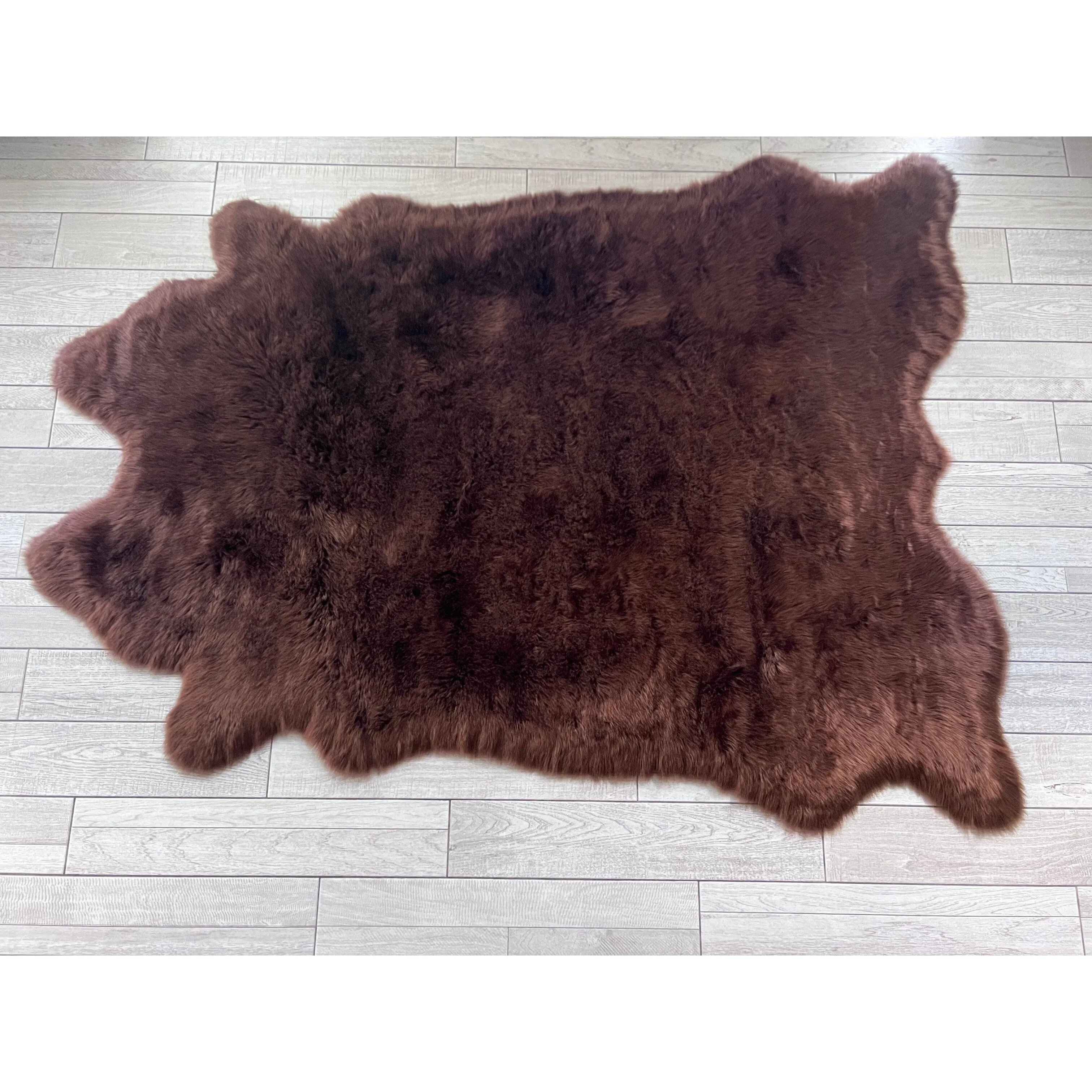 Ovella Home Premium Faux Buffalo Skin Shag Rug