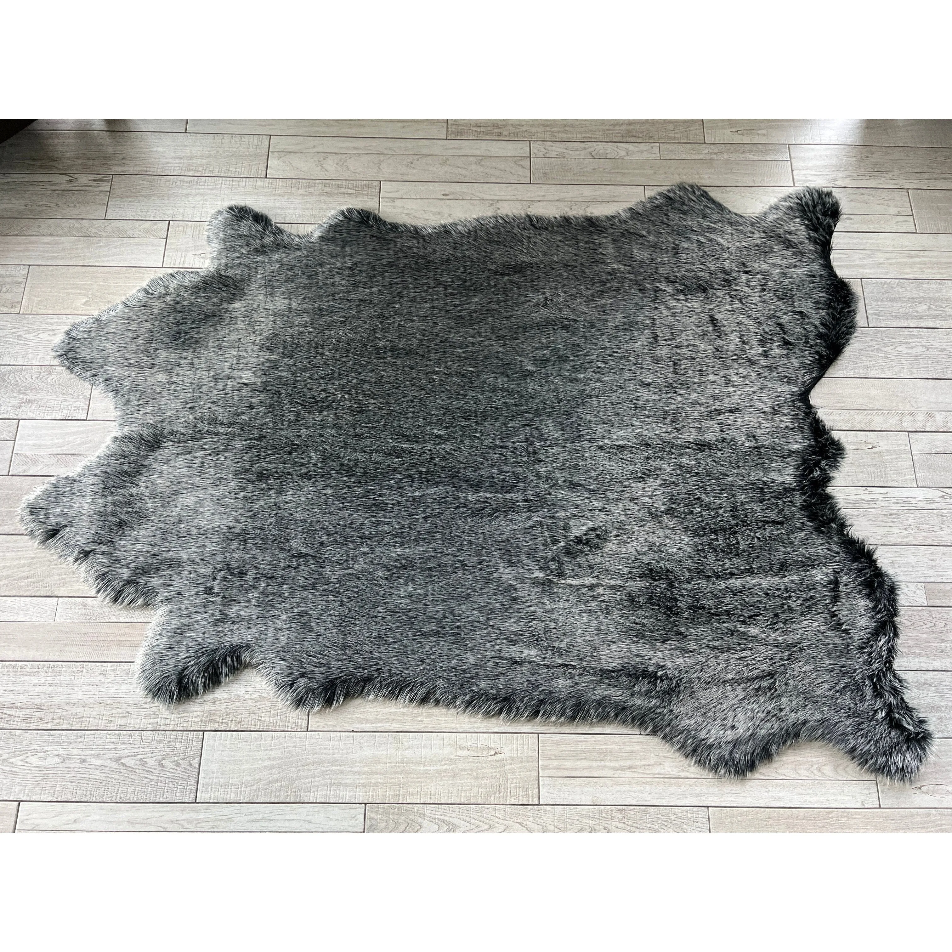 Ovella Home Premium Faux Buffalo Skin Shag Rug