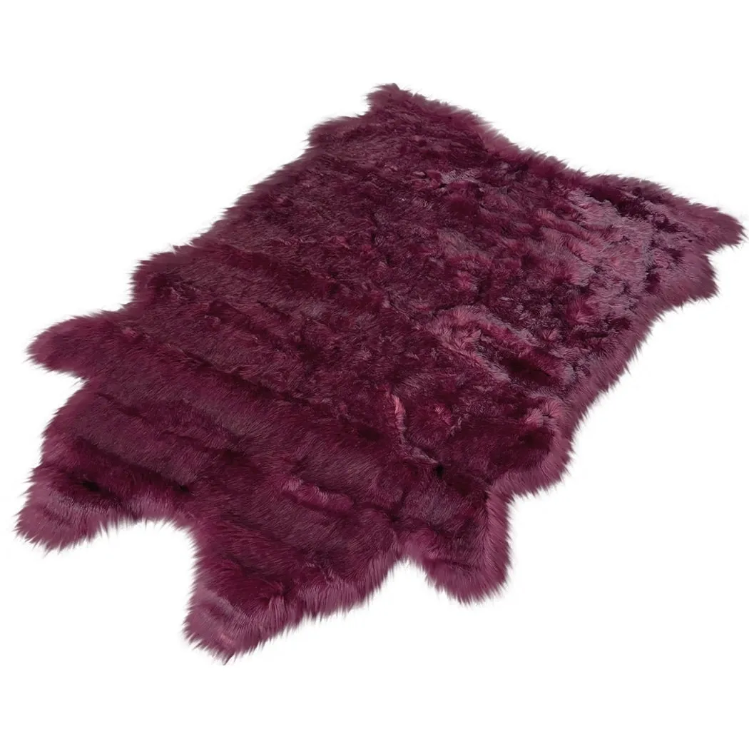 Ovella Home Premium Faux Buffalo Skin Shag Rug