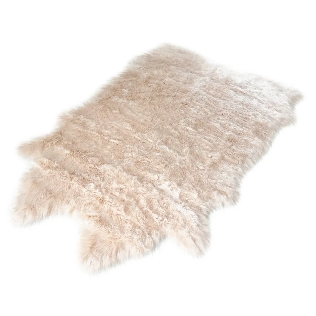 Ovella Home Premium Faux Buffalo Skin Shag Rug