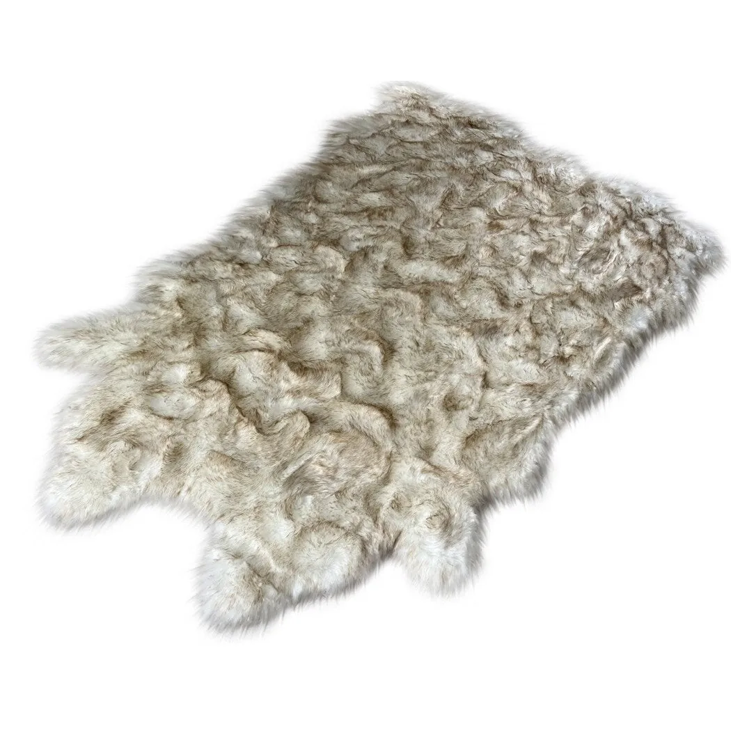 Ovella Home Premium Faux Buffalo Skin Shag Rug