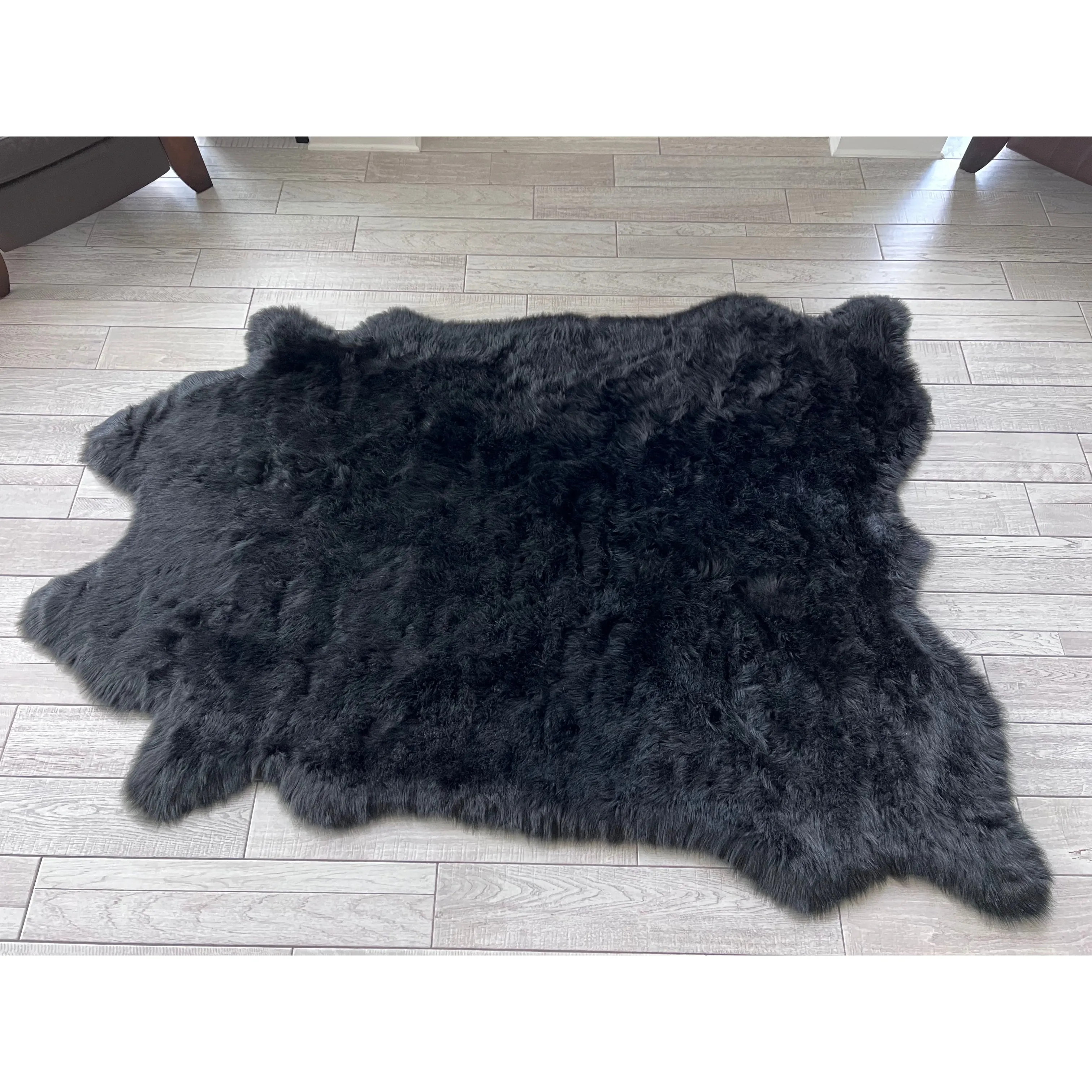 Ovella Home Premium Faux Buffalo Skin Shag Rug