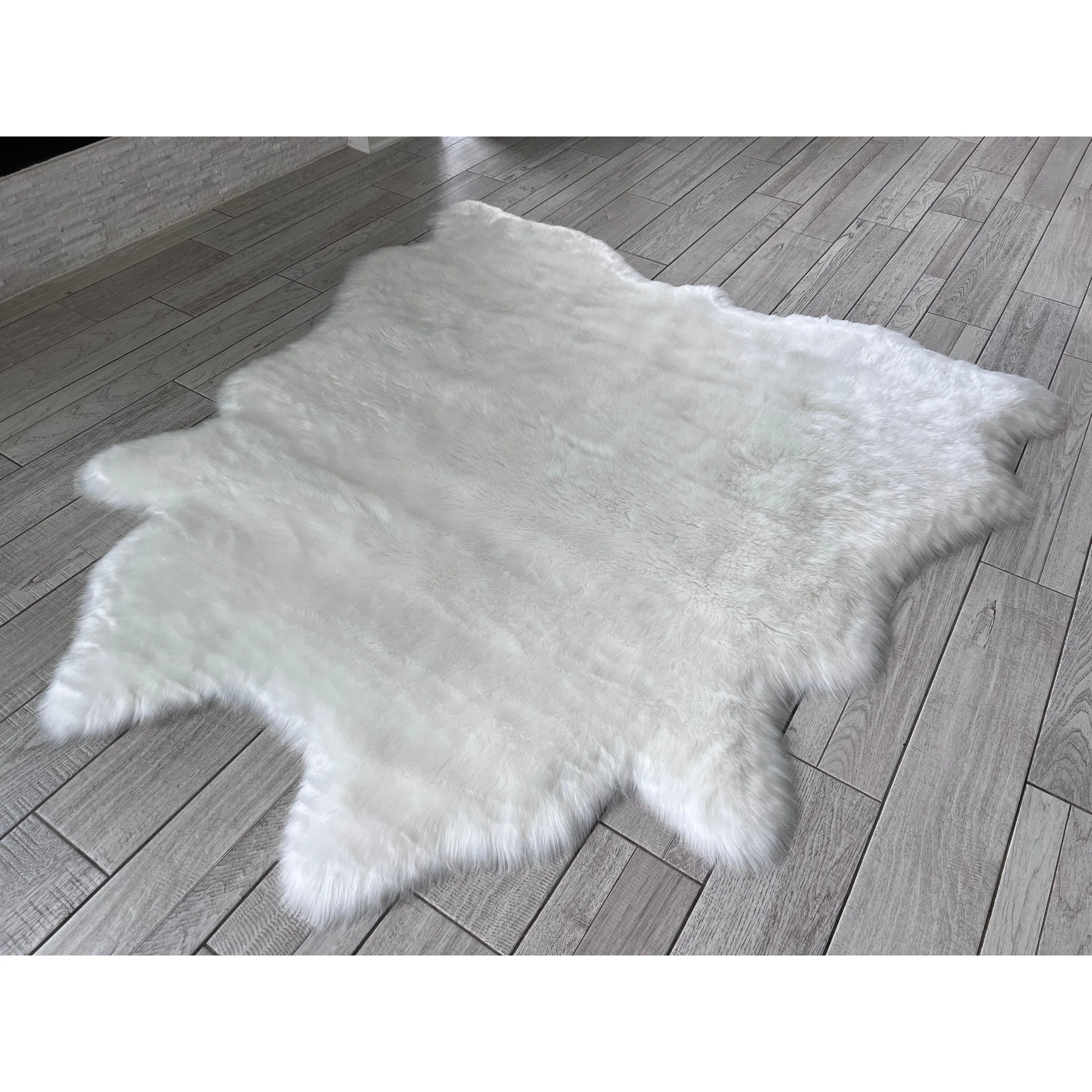 Ovella Home Premium Faux Buffalo Skin Shag Rug