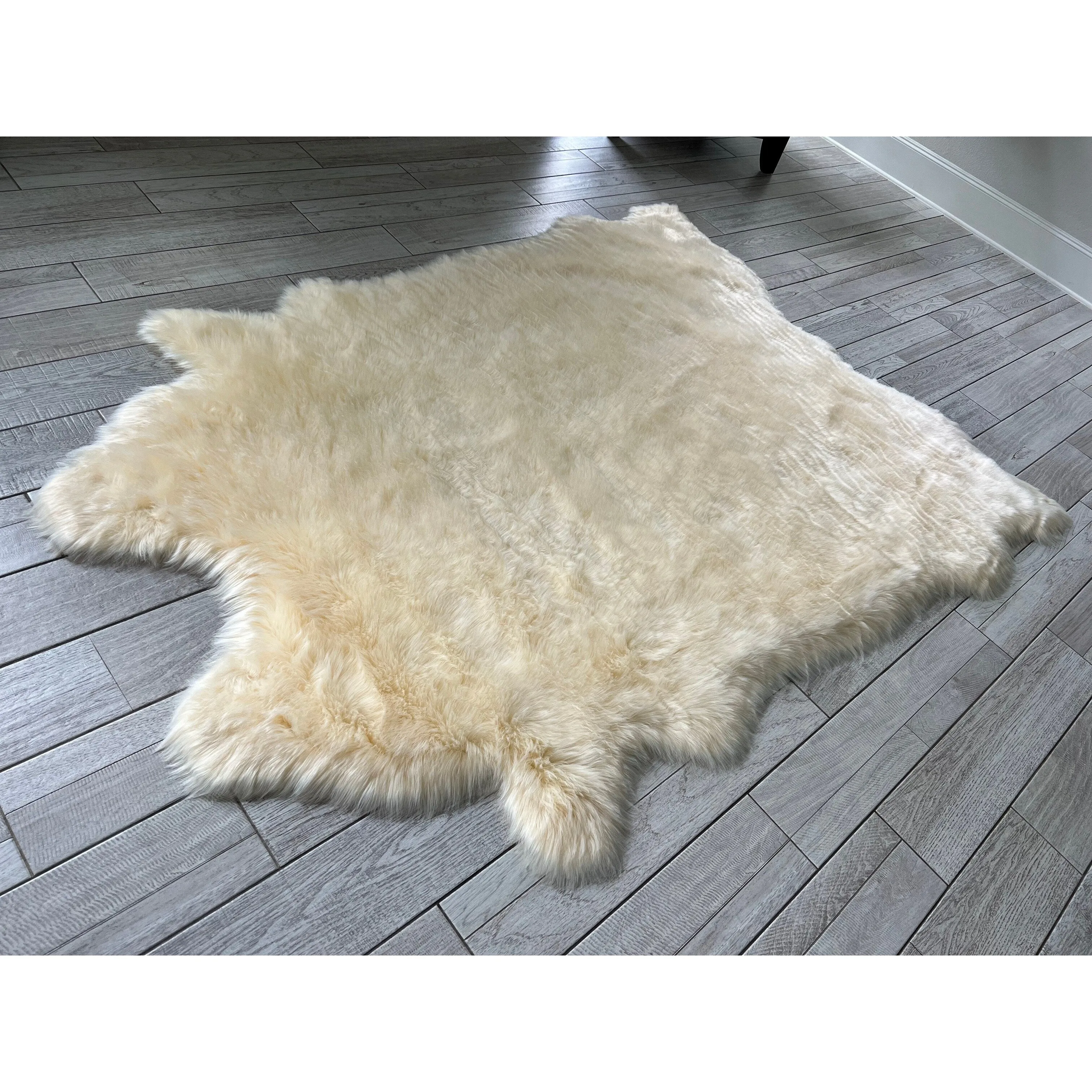 Ovella Home Premium Faux Buffalo Skin Shag Rug