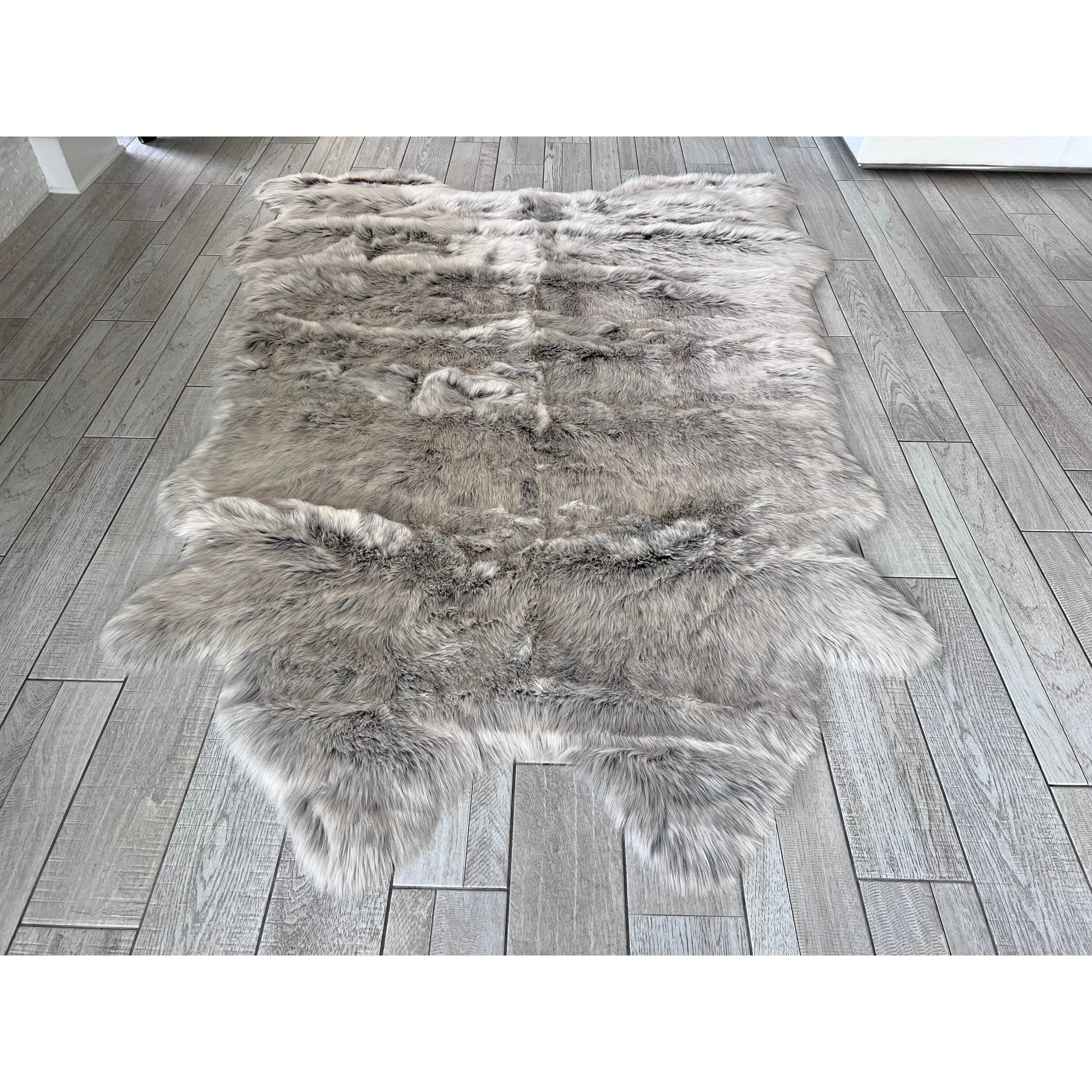 Ovella Home Premium Faux Buffalo Skin Shag Rug