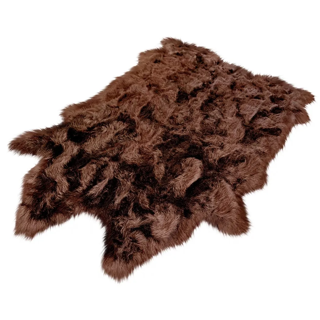 Ovella Home Premium Faux Buffalo Skin Shag Rug