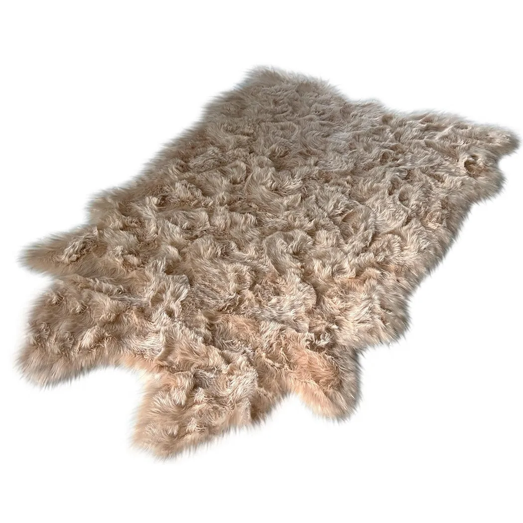 Ovella Home Premium Faux Buffalo Skin Shag Rug