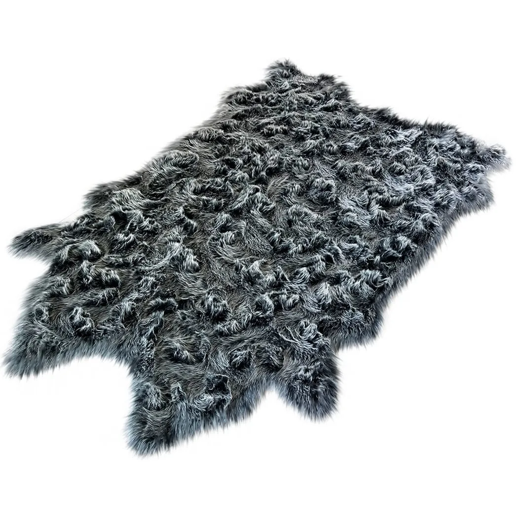 Ovella Home Premium Faux Buffalo Skin Shag Rug