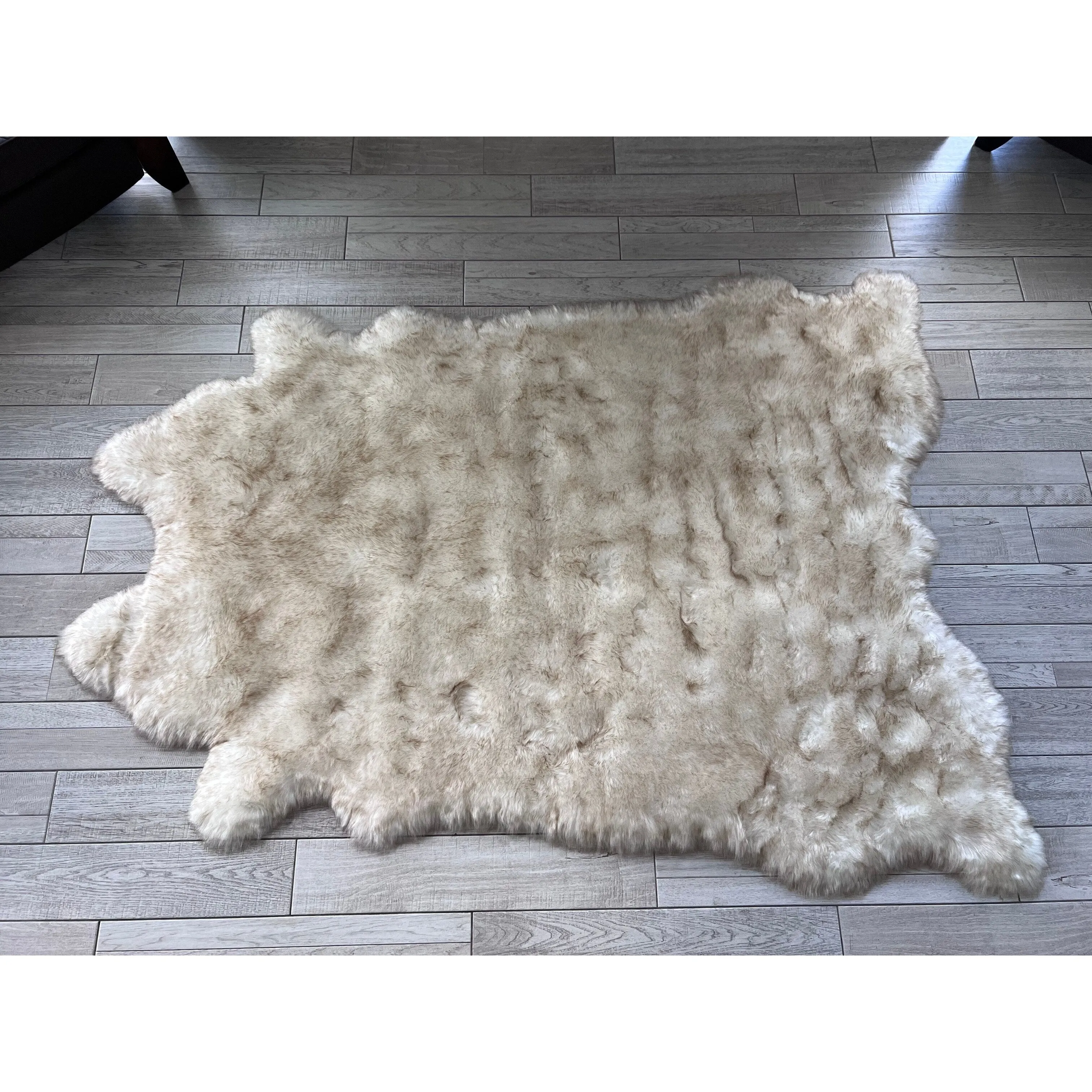 Ovella Home Premium Faux Buffalo Skin Shag Rug